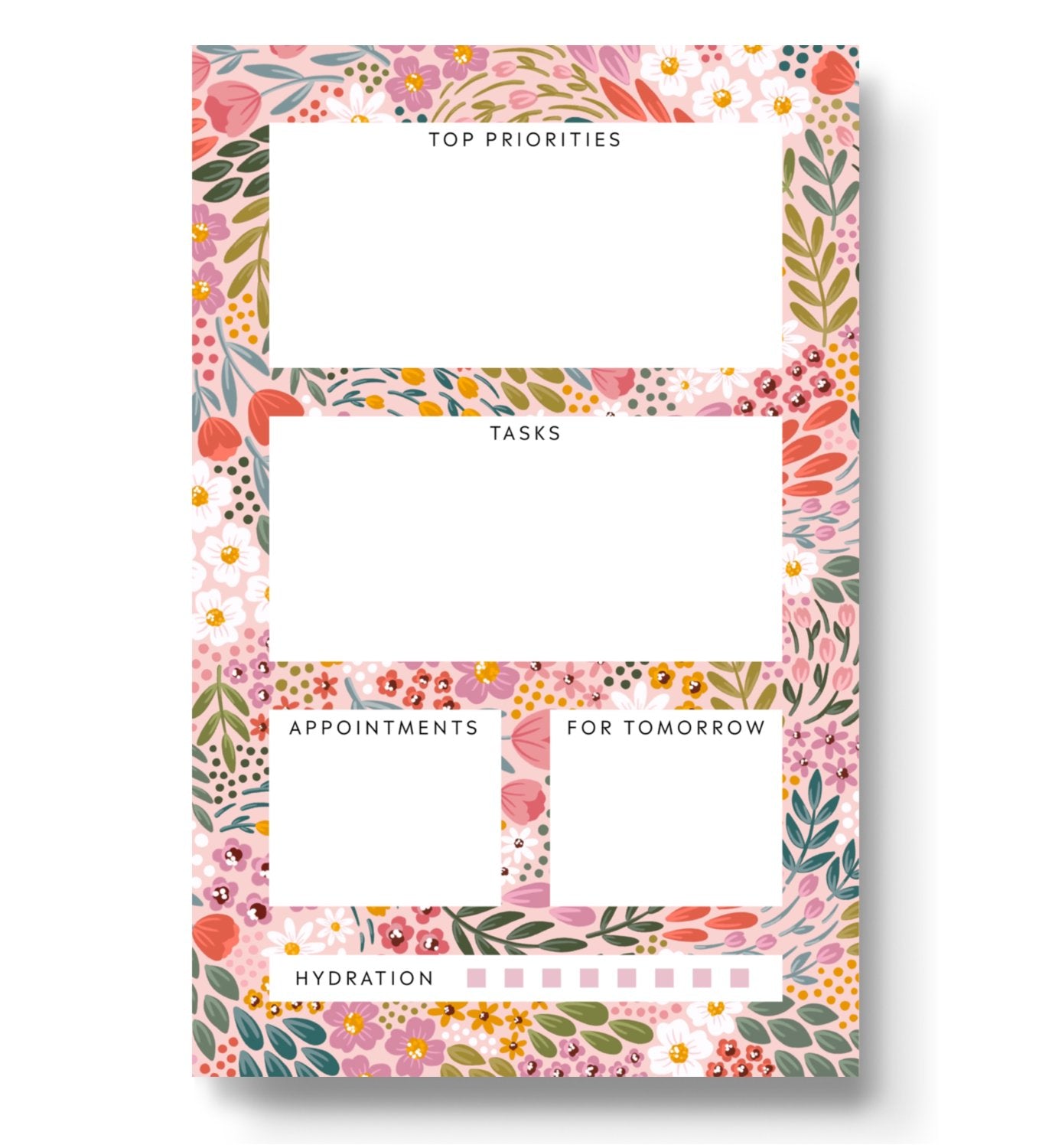 Summer Meadows Daily Planner Notepad, 8.5x5.5 in.