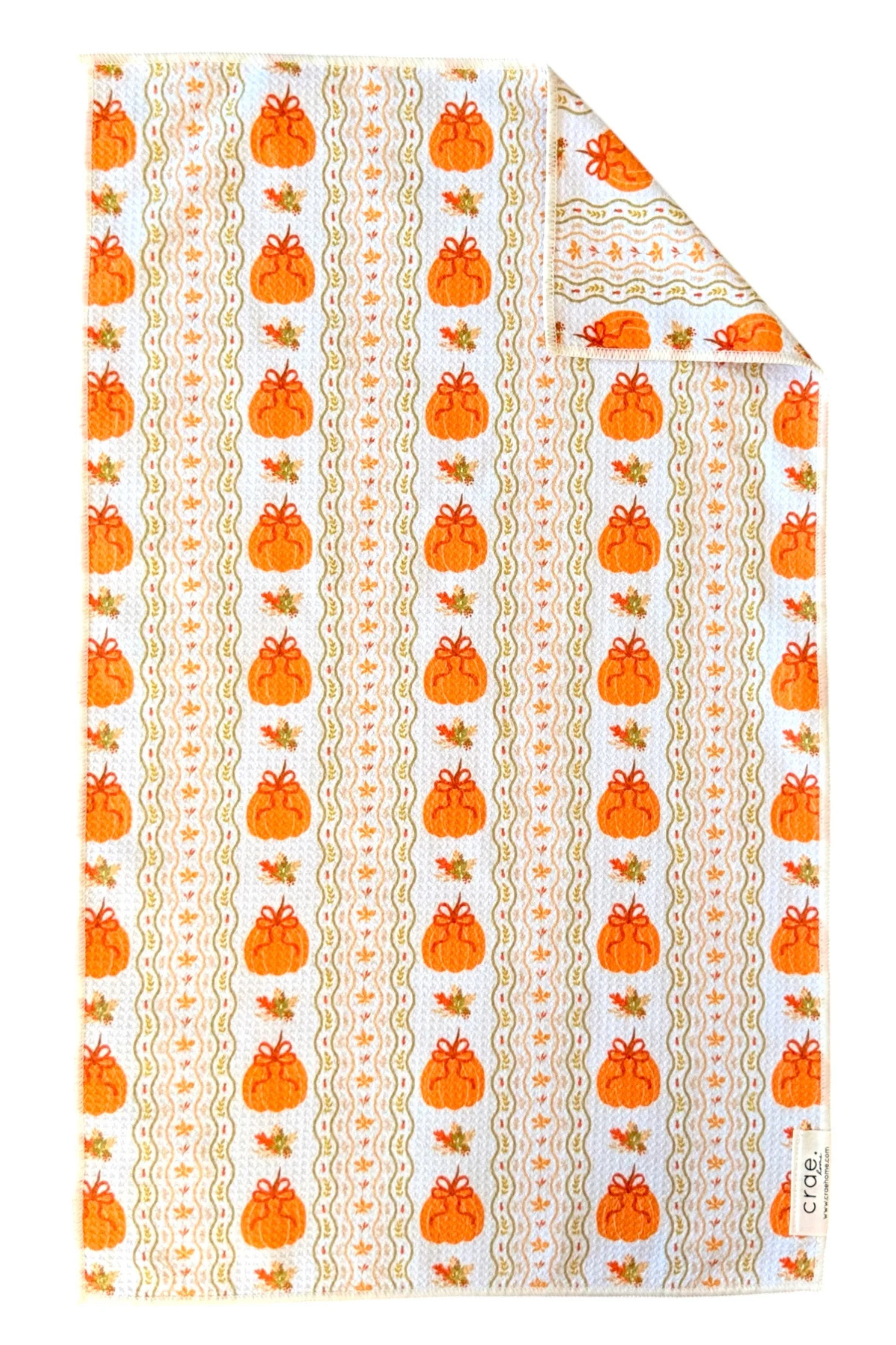 CRAE.HOME - Pumpkin Picnic: Double-Sided Hand Towel
