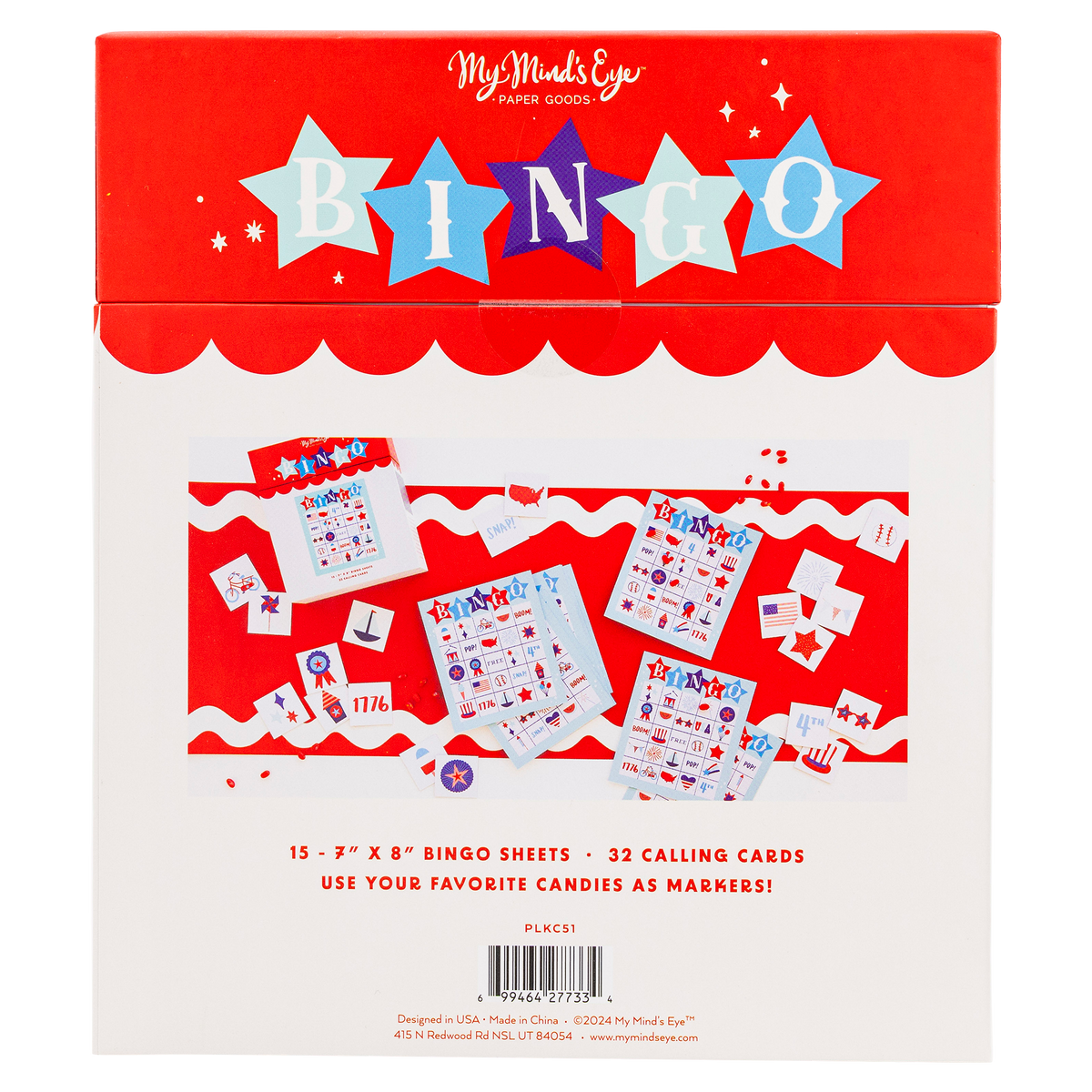 MY MIND'S EYE - Americana Bingo Game