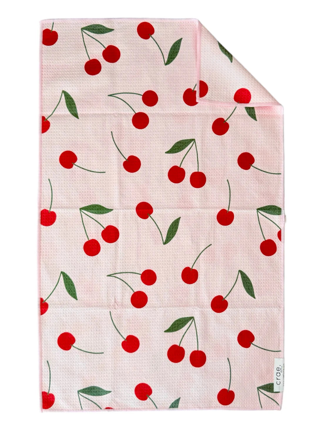 CRAE.HOME - Put A Cherry On It: Double-Sided Hand Towel