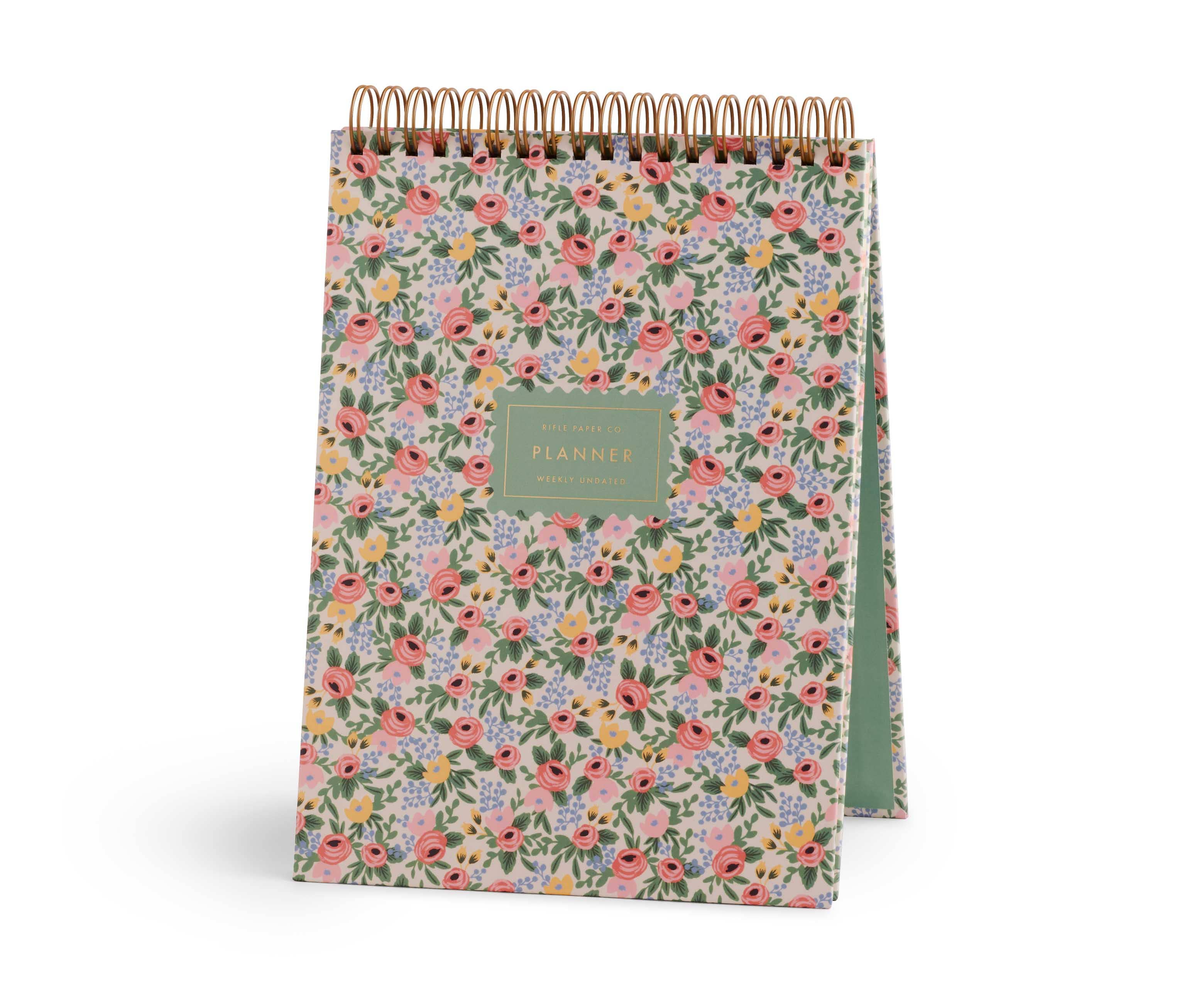 RIFLE PAPER CO - Rosa Desktop Weekly Planner
