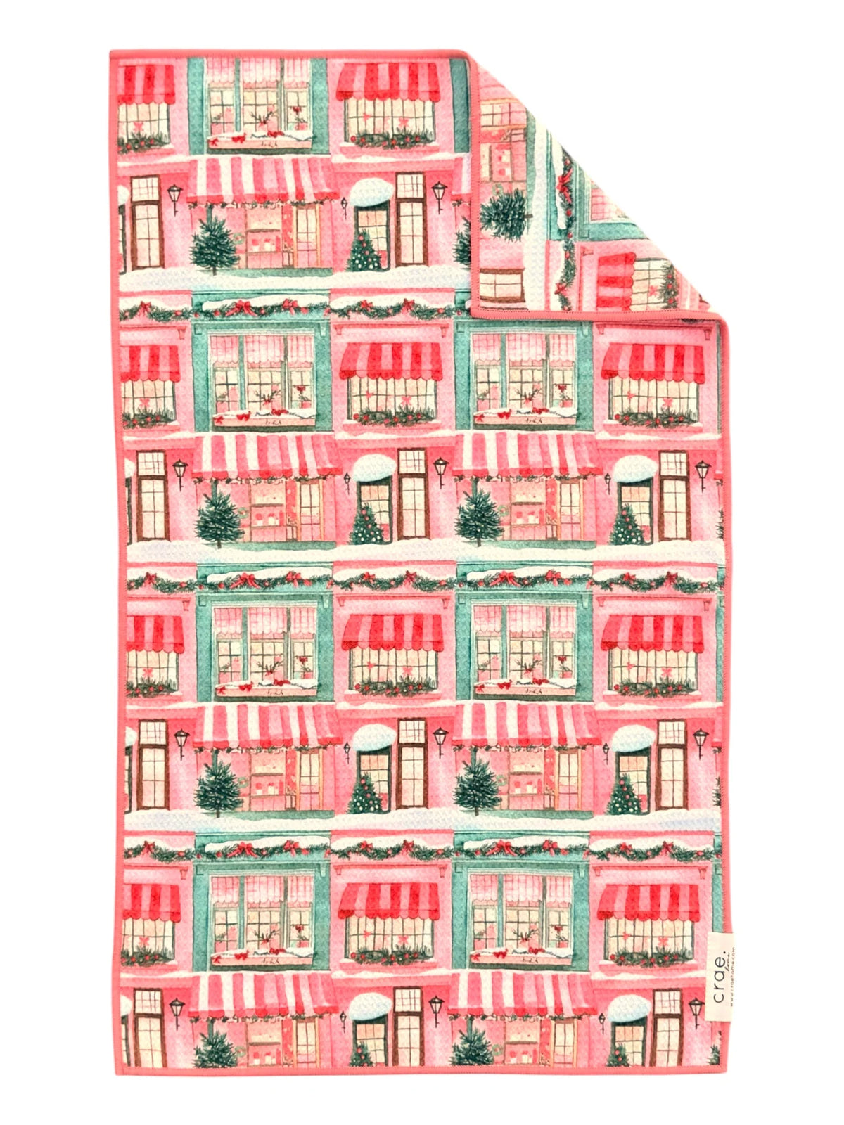 CRAE.HOME - Christmas On Main Double-Sided Hand Towel