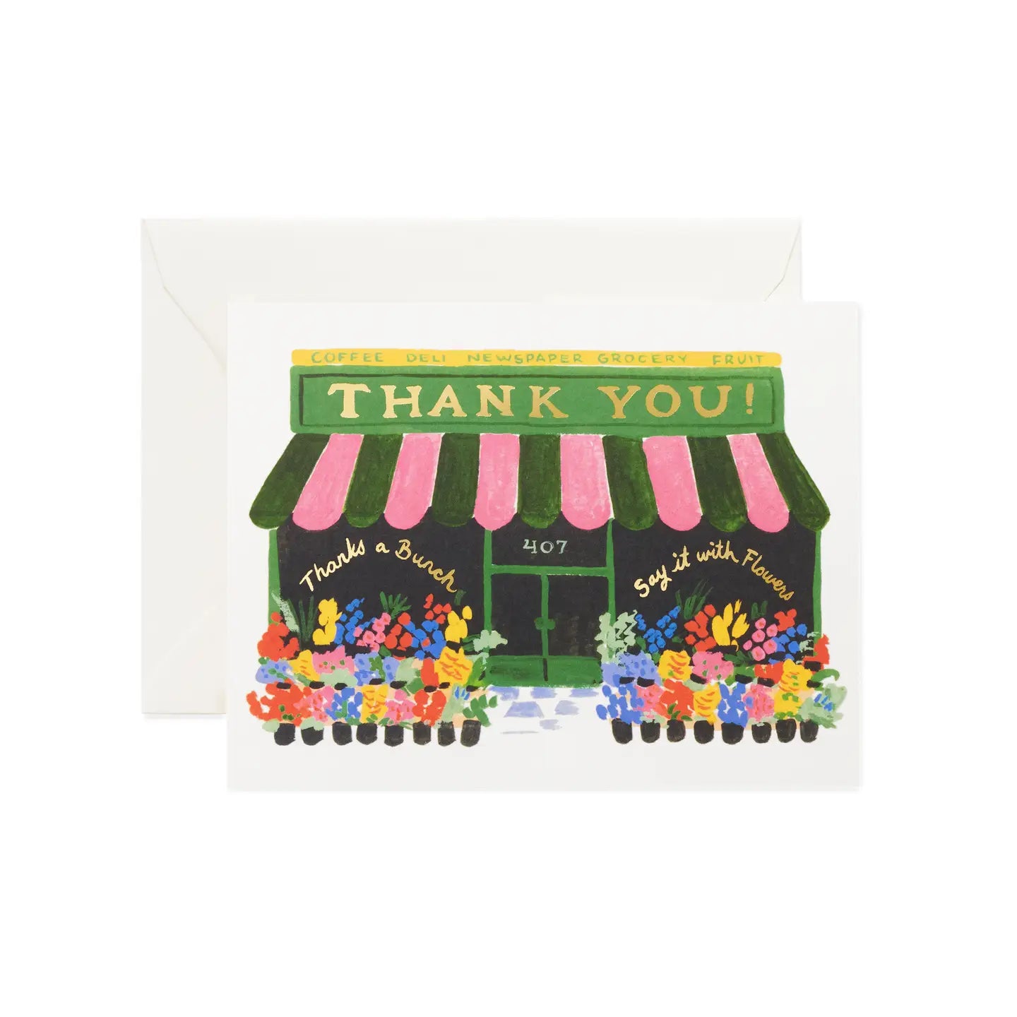RIFLE PAPER CO - Flower Shop Thank You Greeting Card