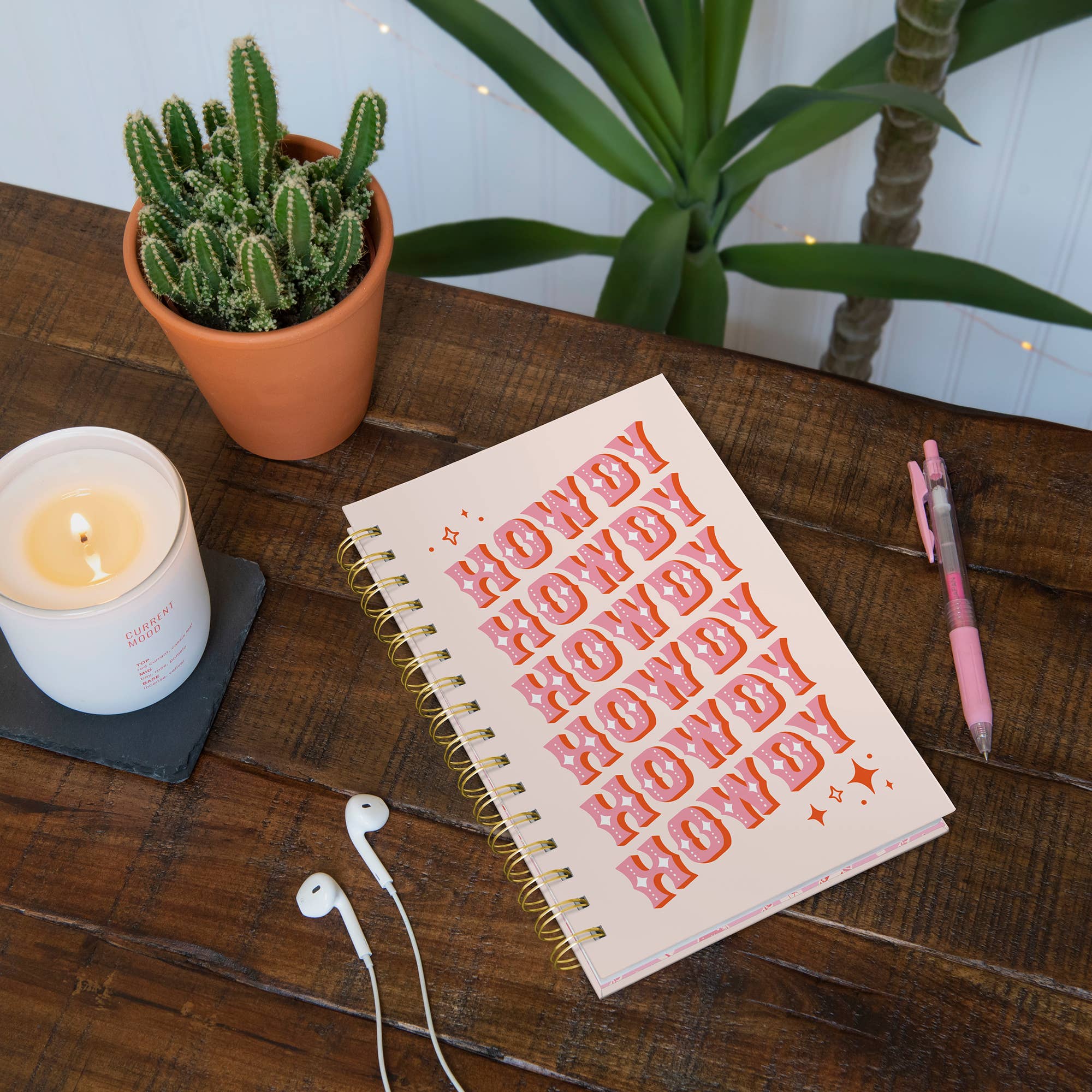 STUDIO OH! - Howdy Partner Medium Spiral Notebook
