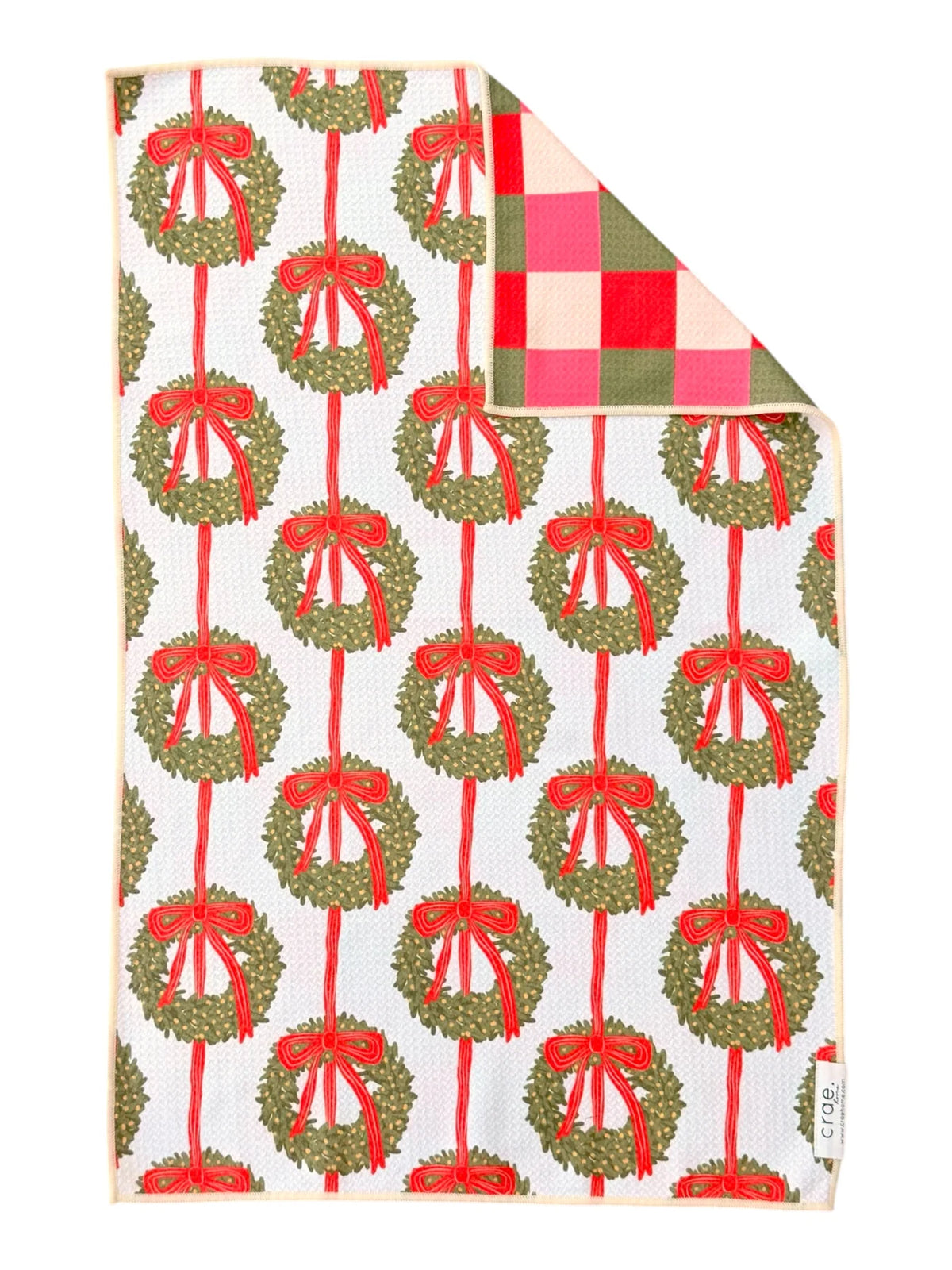 CRAE.HOME - Wrapped In Wreaths Reversible Hand Towel