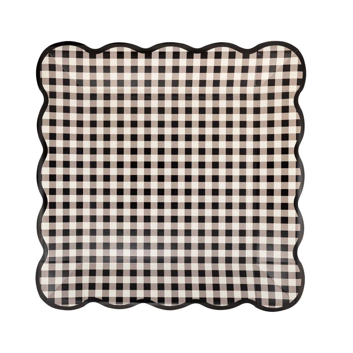 MY MIND'S EYE - Black Gingham 10" Plate