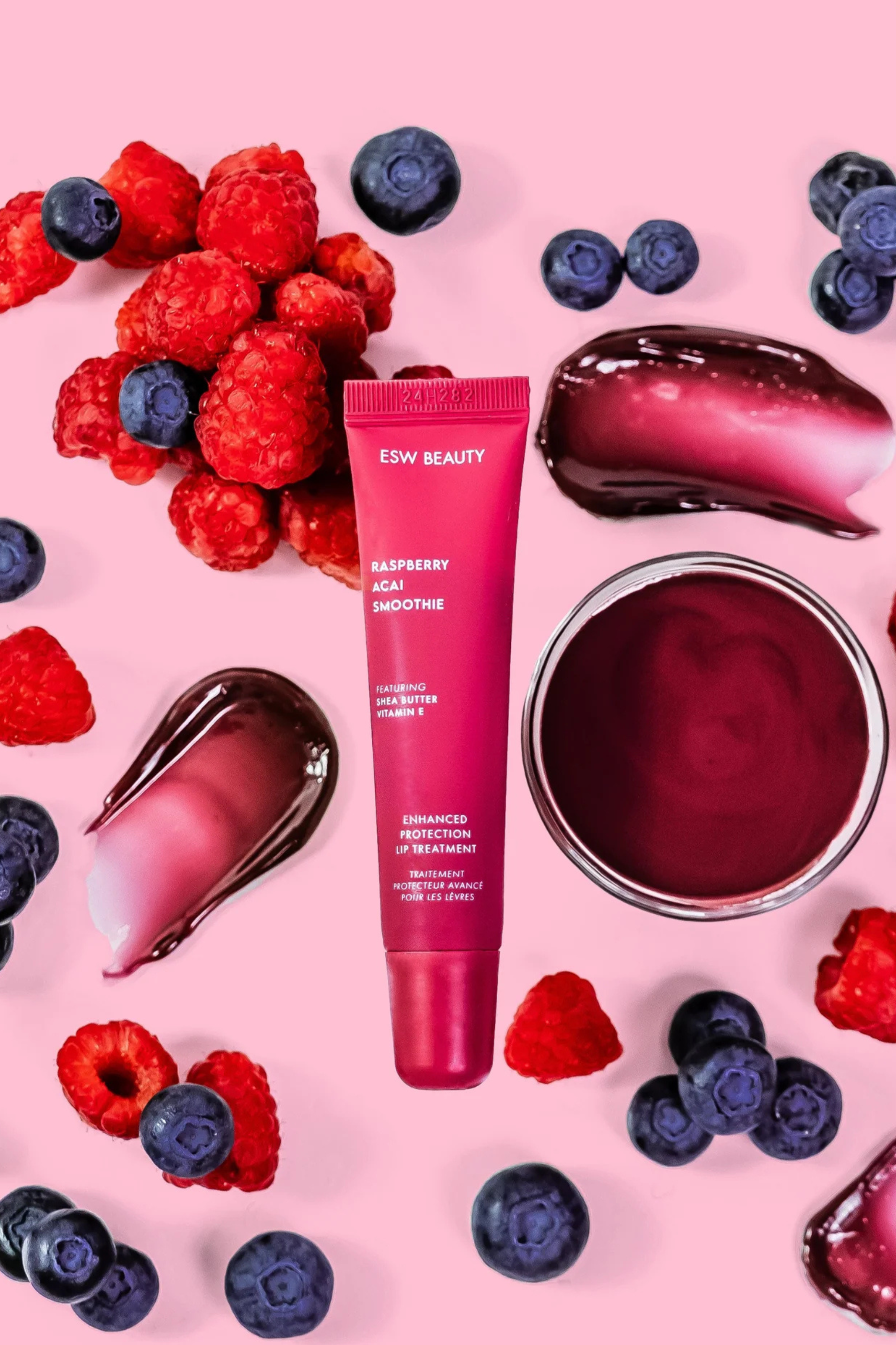 ESW BEAUTY - Raspberry Acai Smoothie Enhanced Protection Lip Treatment