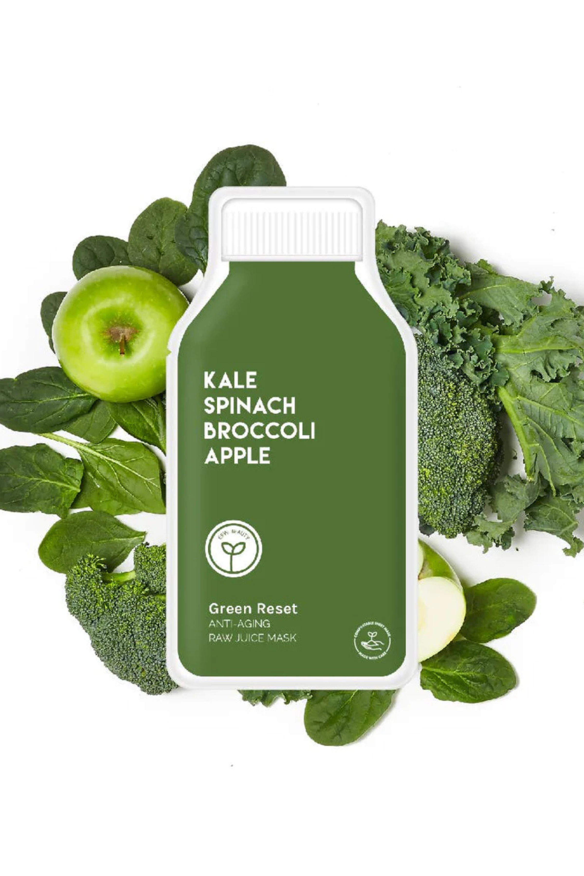 ESW BEAUTY - Green Reset Anti Aging Raw Juice Sheet Mask
