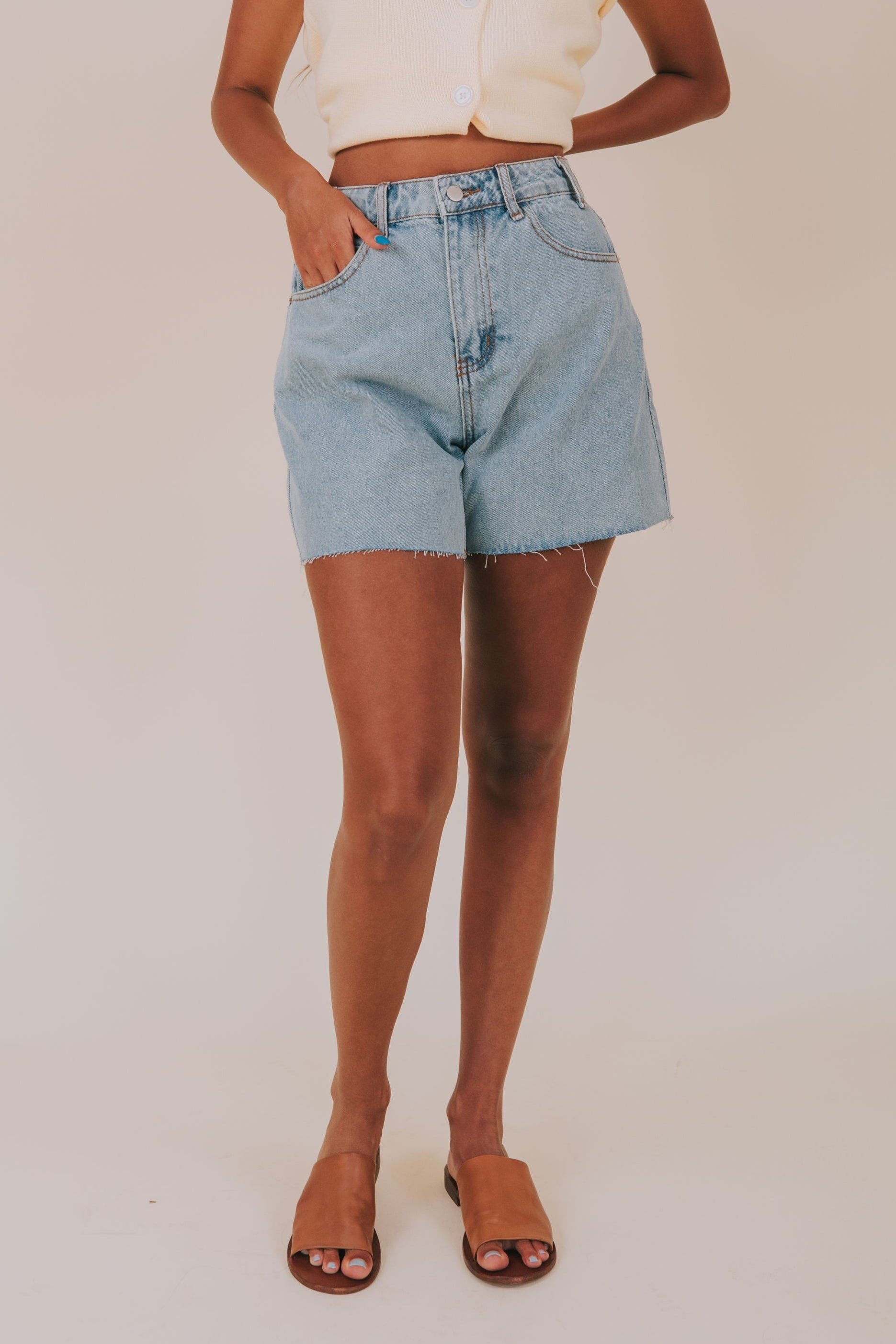 Here We Are Shorts- 2 Colors! S