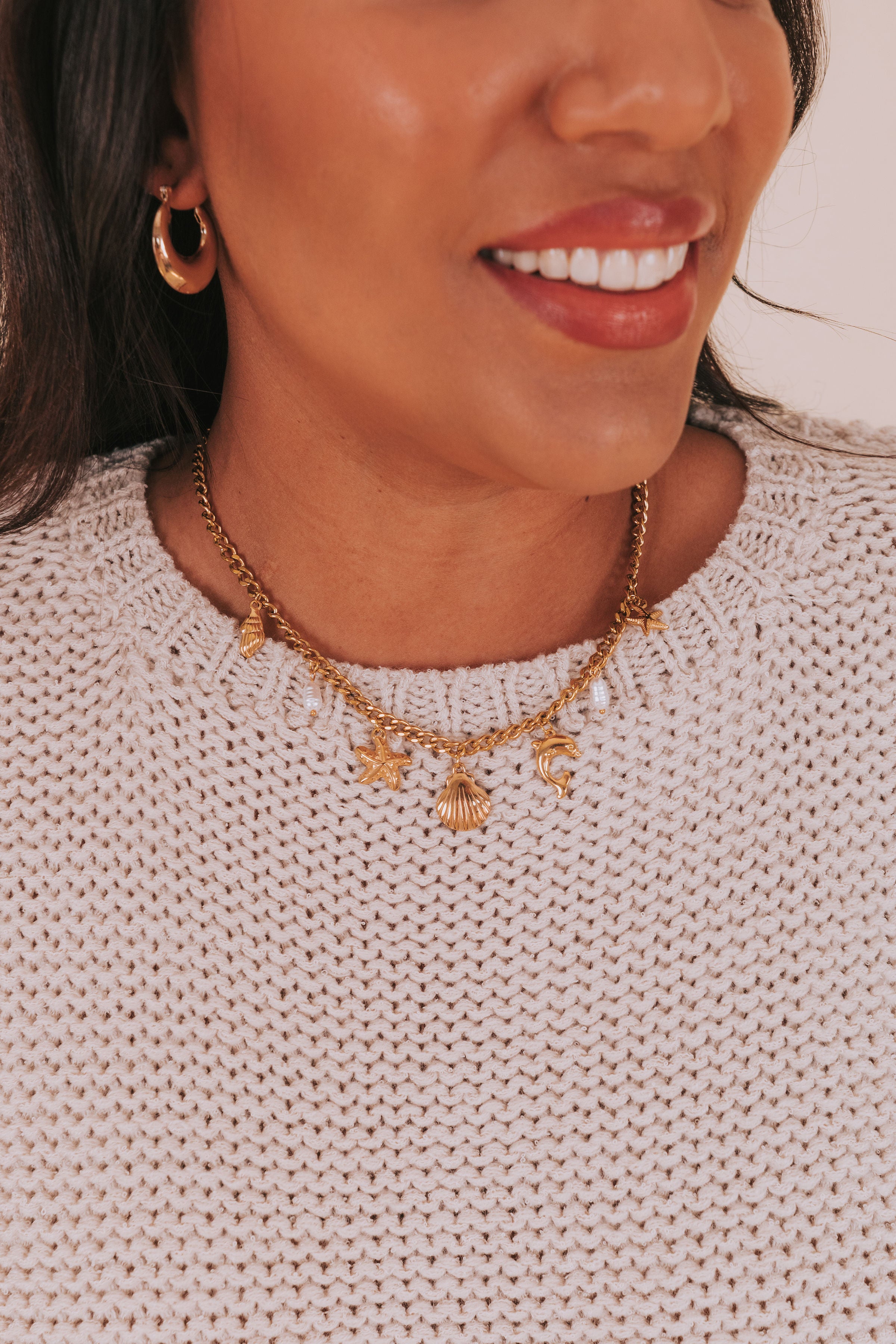Ocean Dreams Necklace - 18K Gold Plated