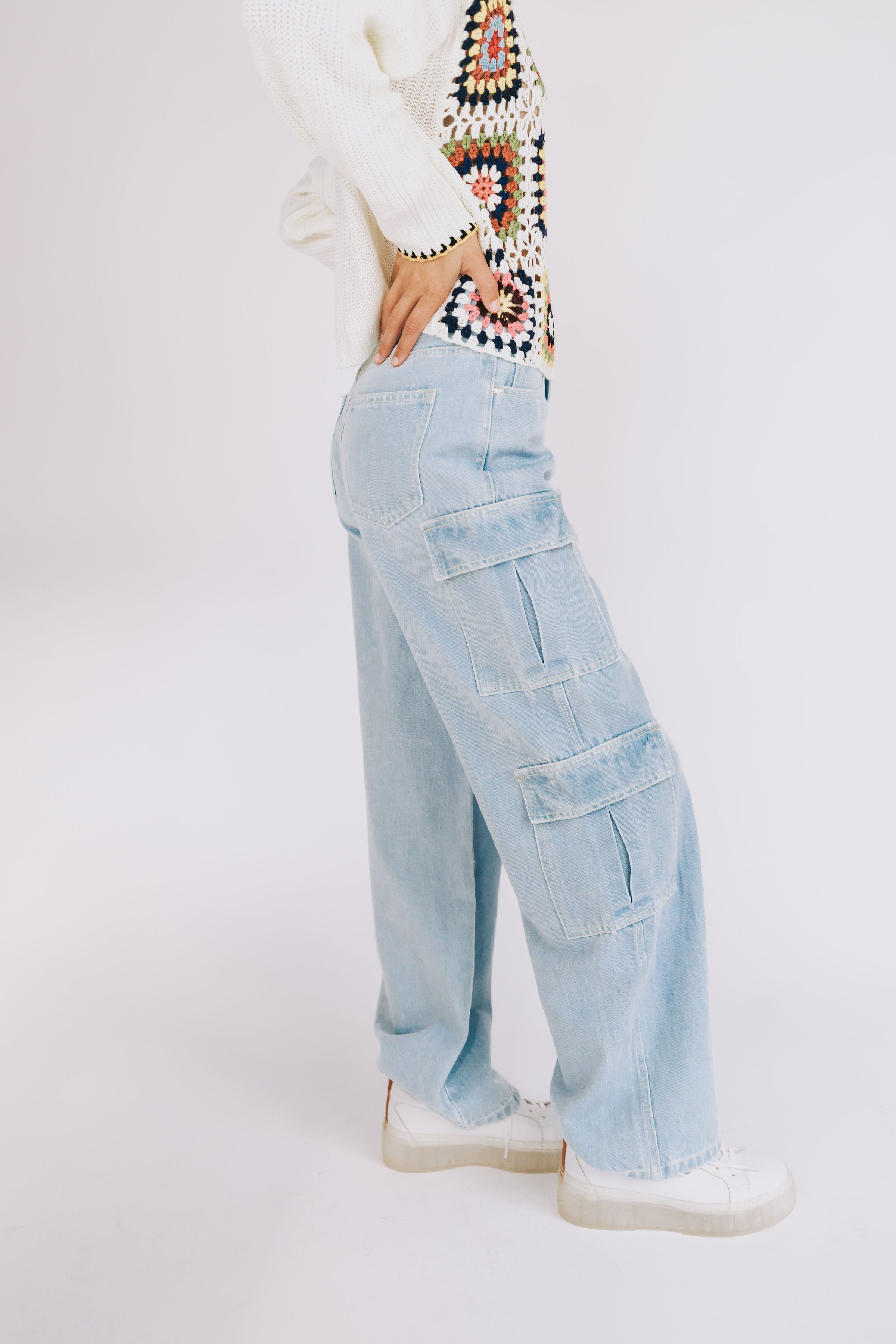 Say It Loud Cargo Jeans - 2 Colors!