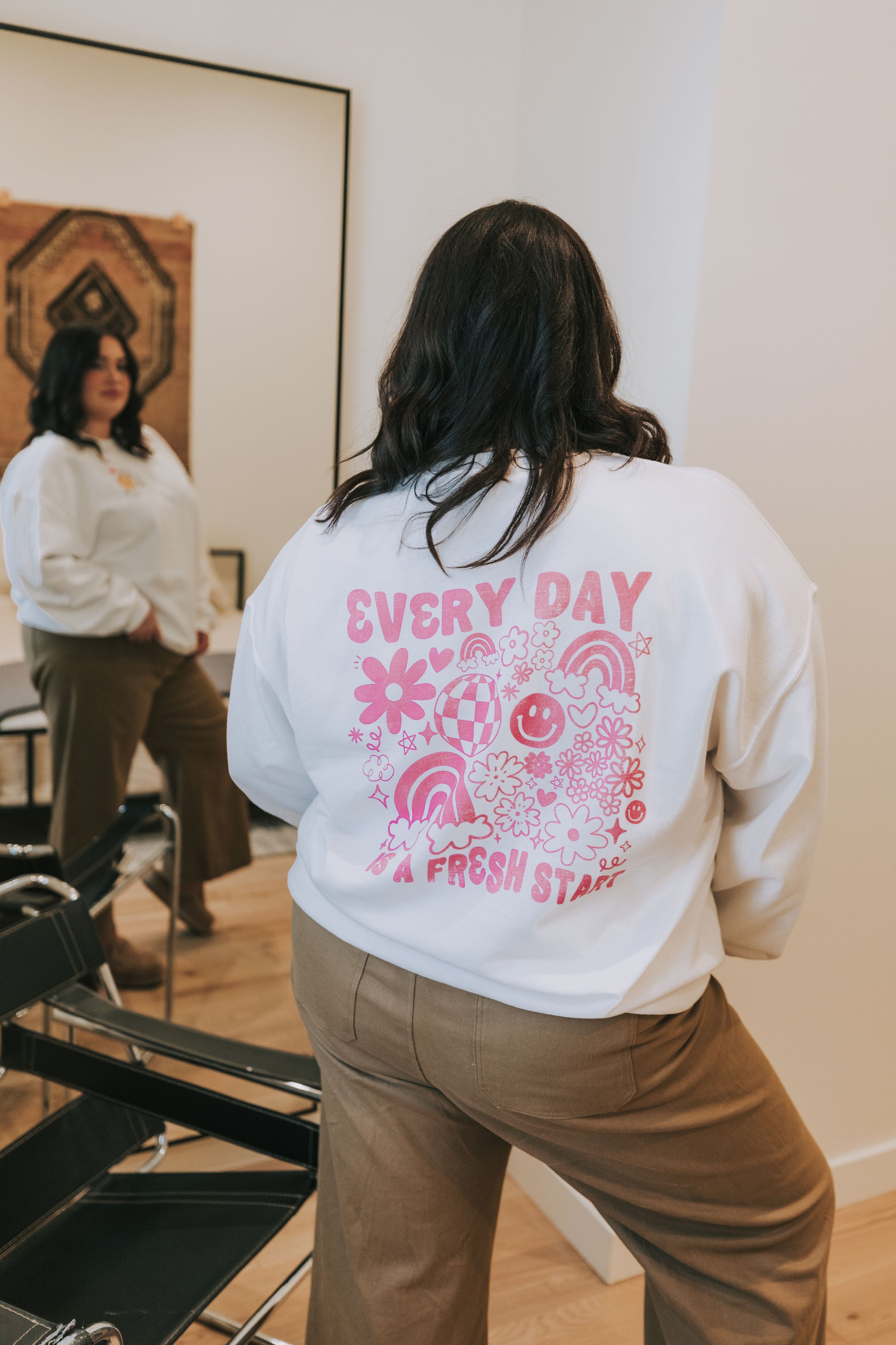 PLUS SIZE - Every Day Is A Fresh Start Pullover