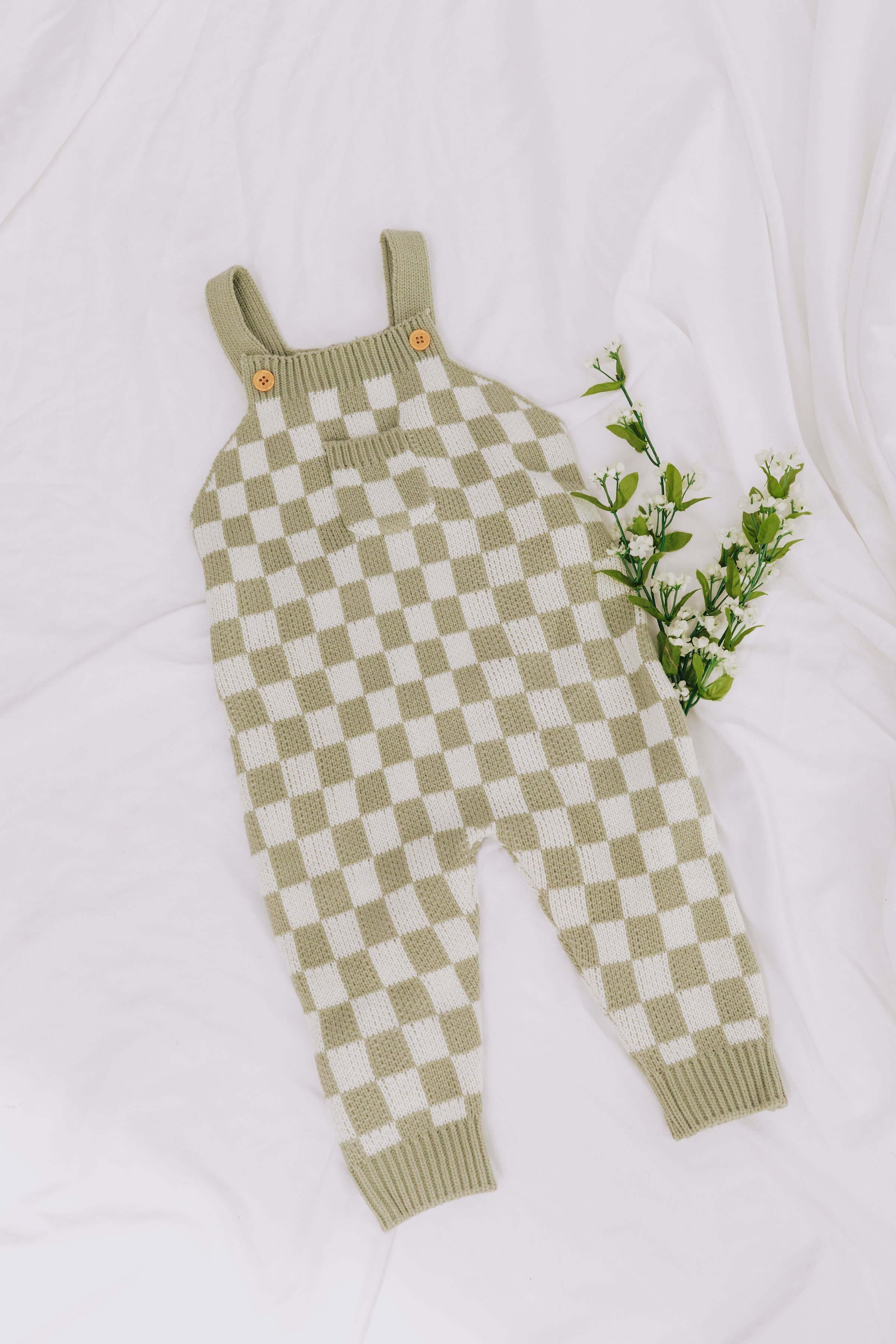 BABY - Checkmate Baby Knit Overalls