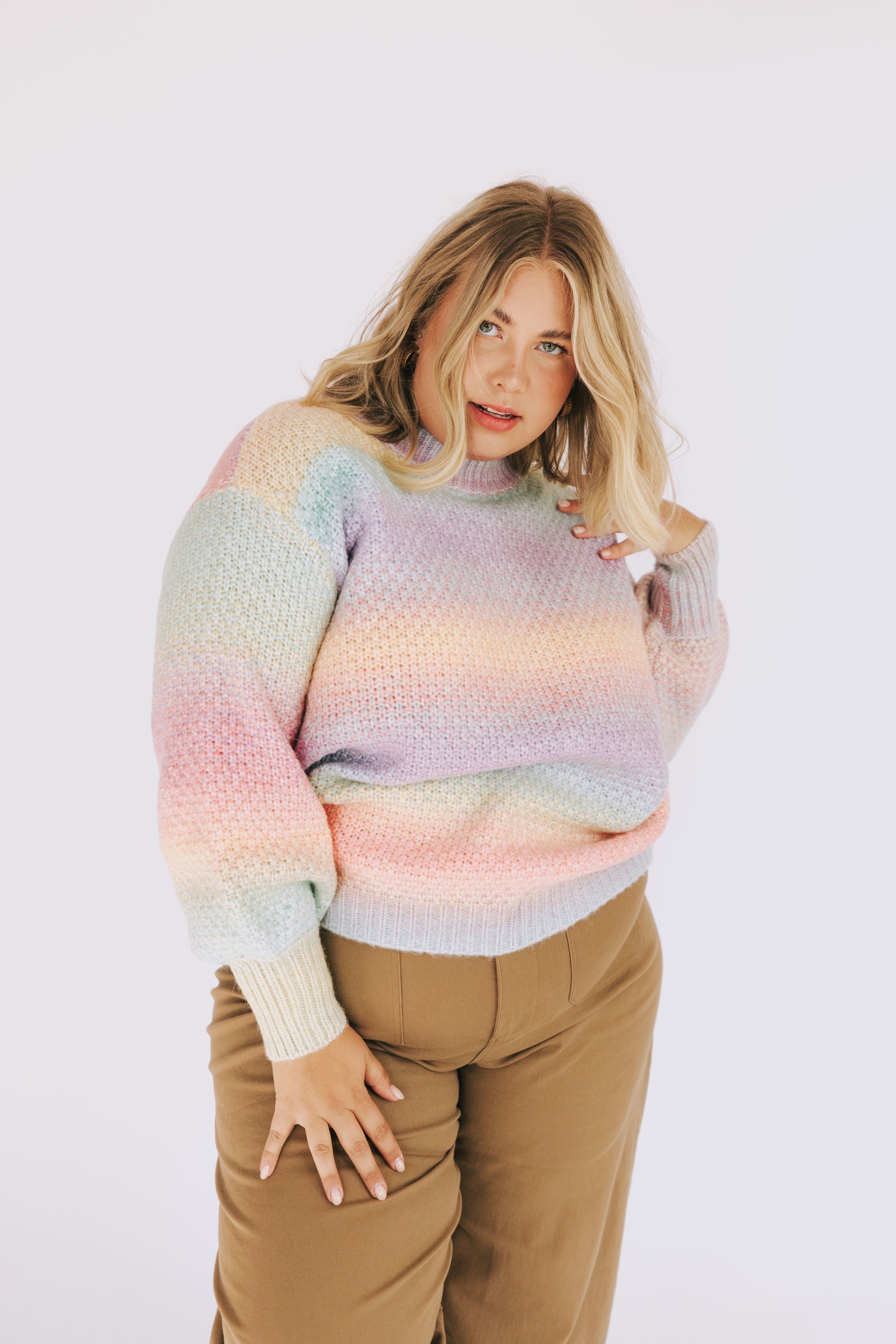 PLUS SIZE - Color Your World Sweater