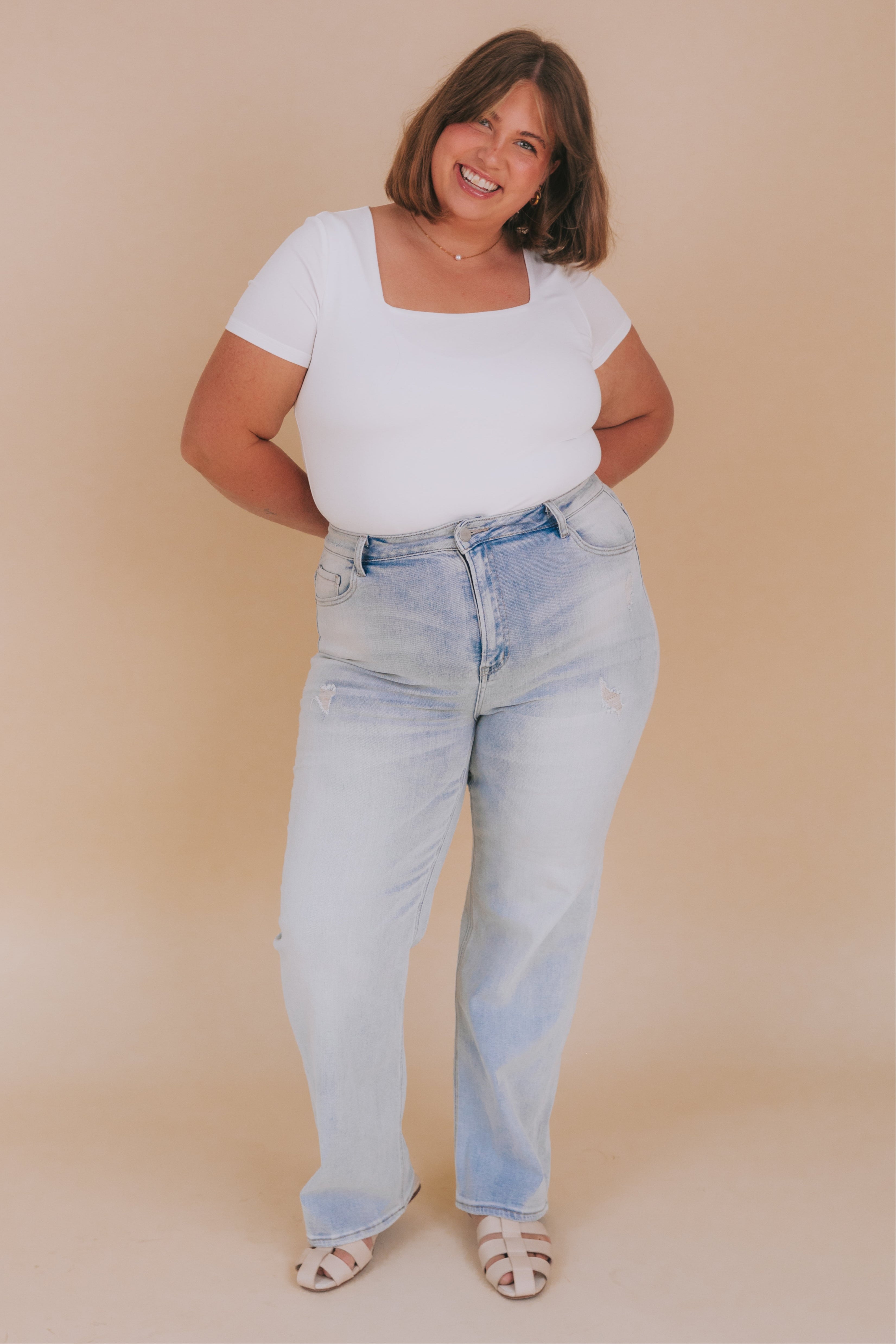 PLUS SIZE - Pure Bliss Bodysuit