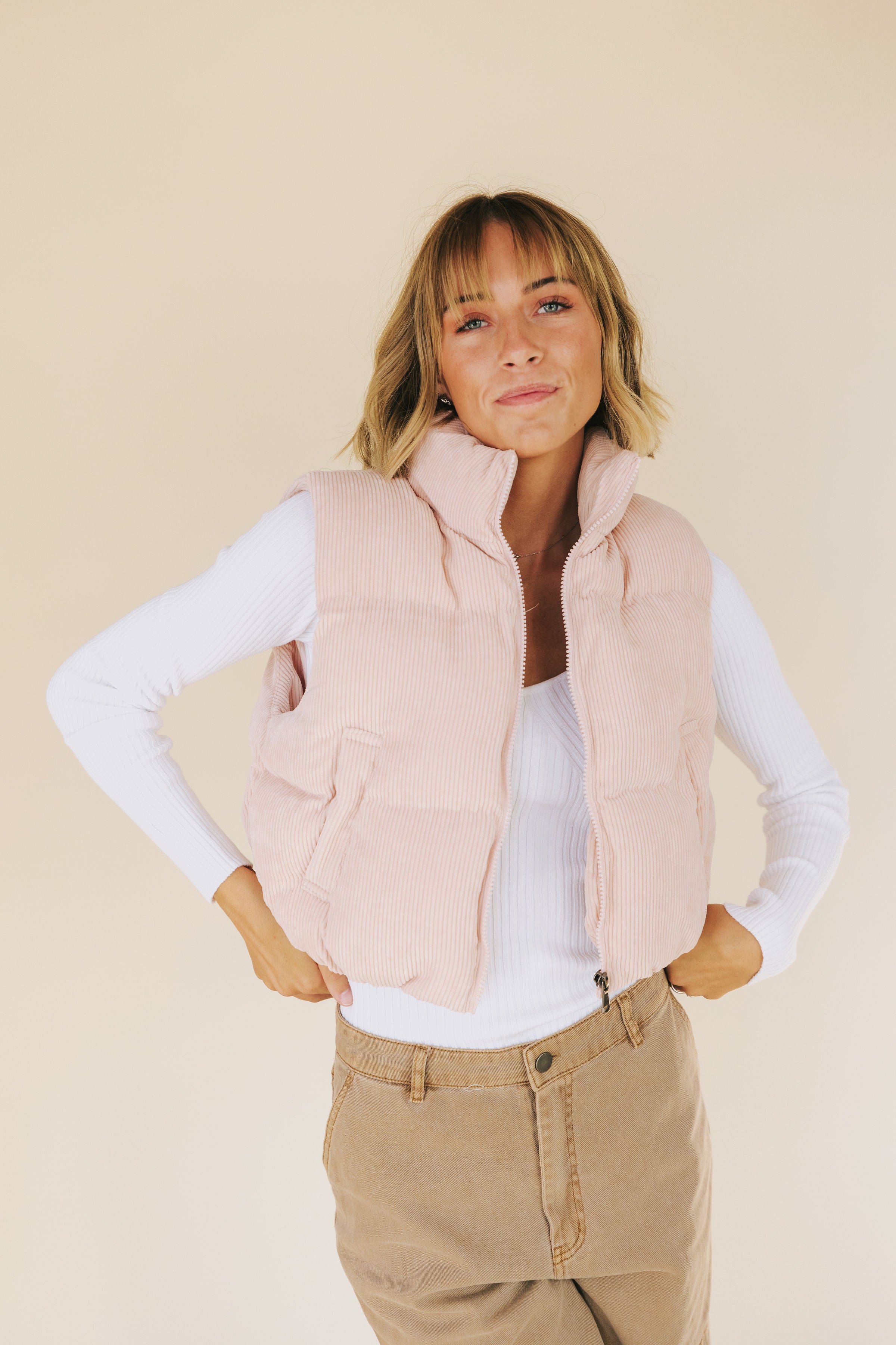 Puff Me Up Cropped Puffer Vest