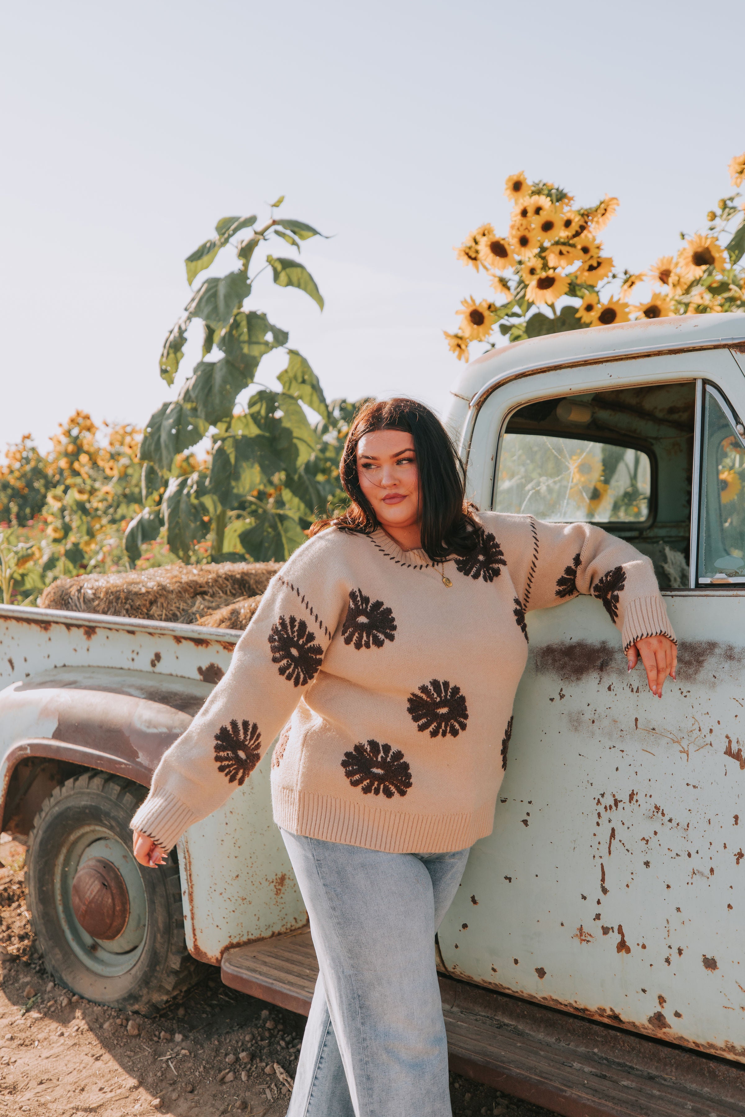 PLUS SIZE - Captivating Charm Sweater