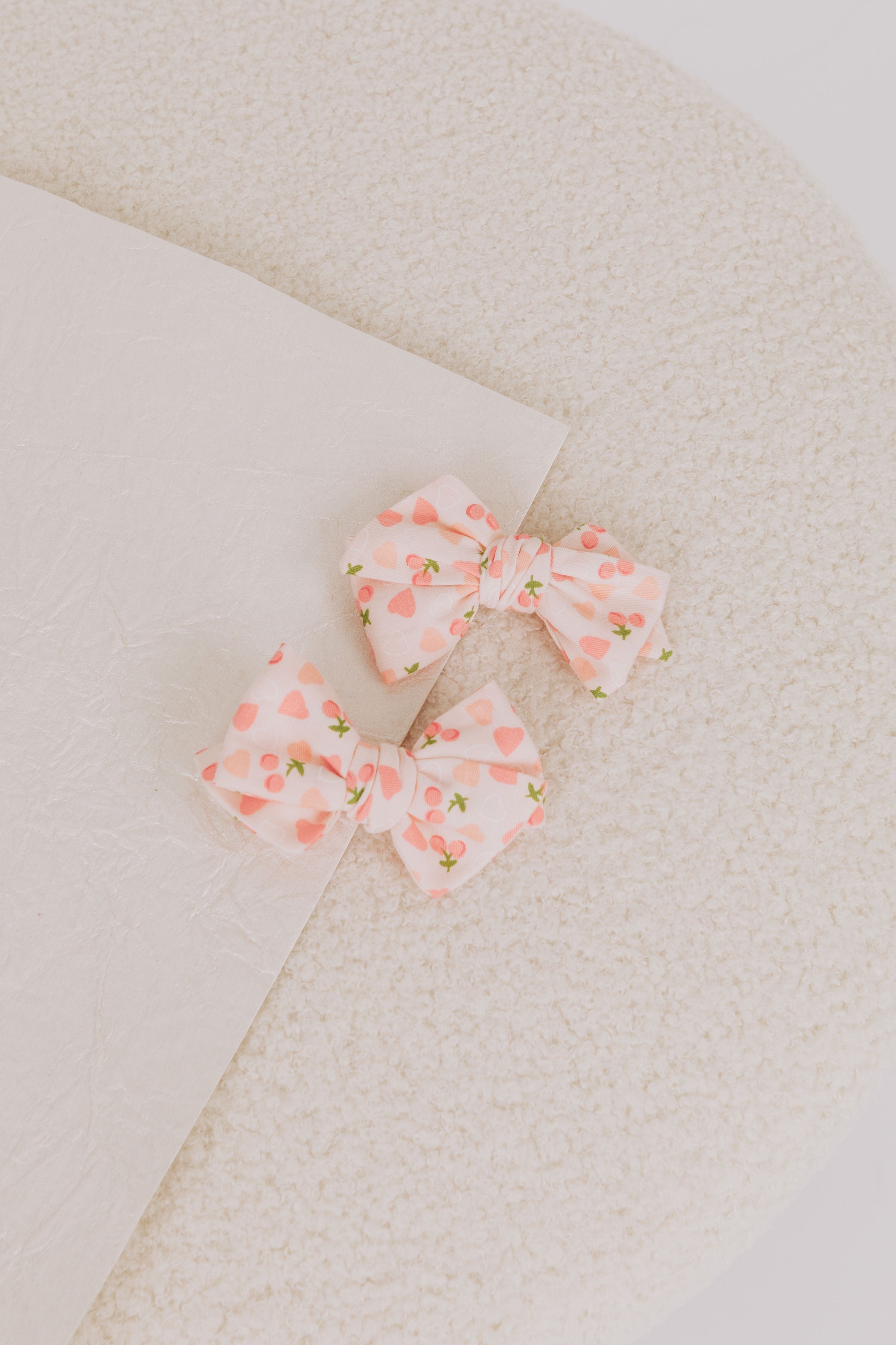 BABY BLING - 2pk Baby Bloom Clips: Cherries & Hearts