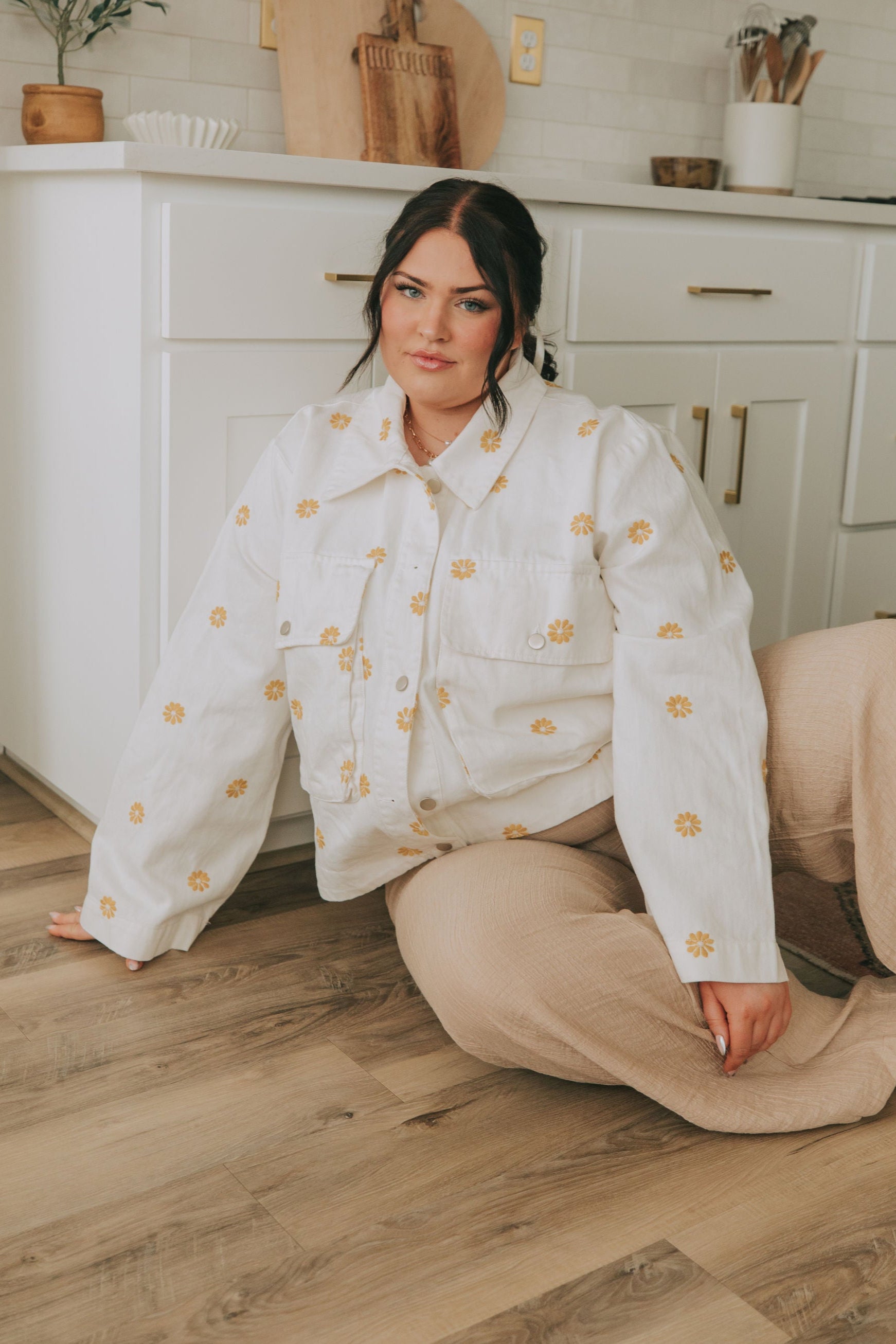 PLUS SIZE - Learn To Fly Denim Jacket
