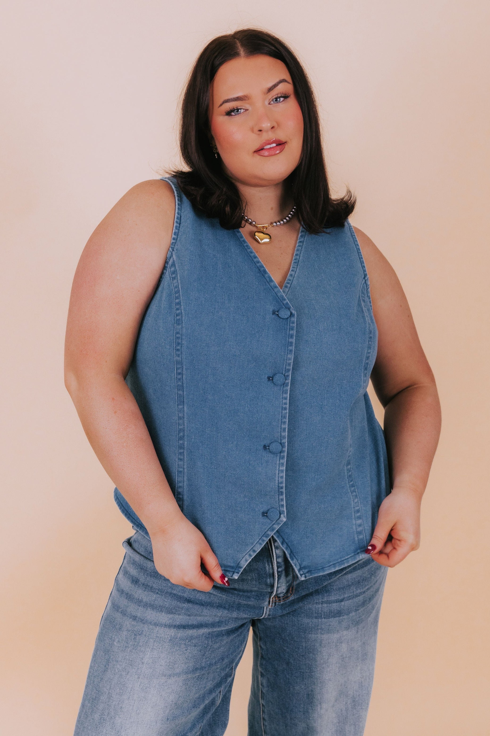 PLUS SIZE - Deep Blue Sea Vest