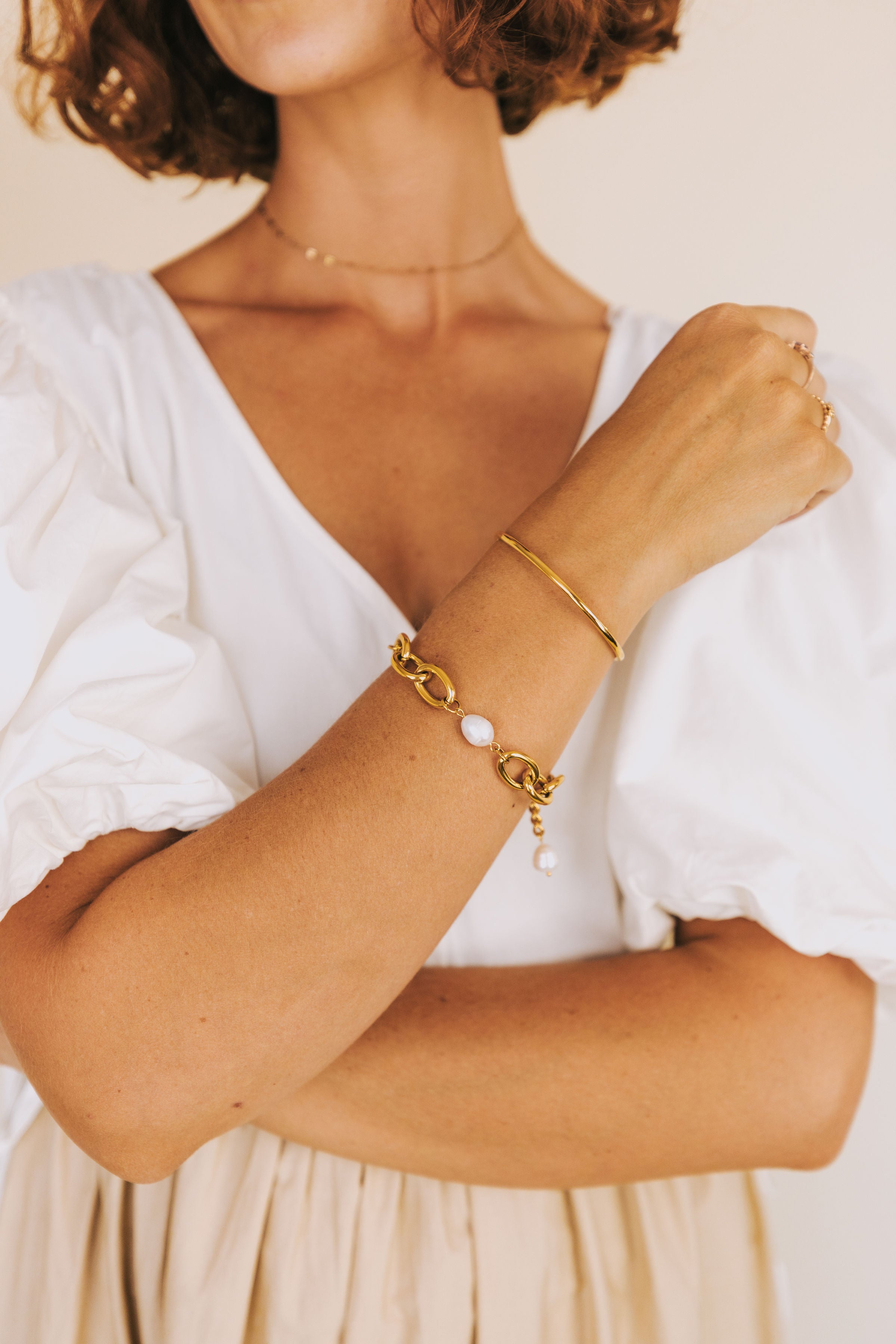Golden Elegance Cuff Bracelet