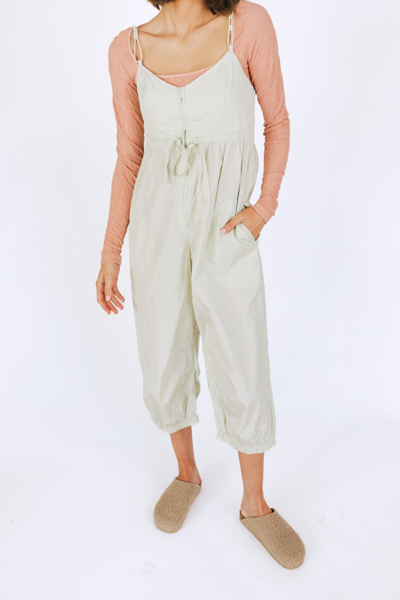 FREE PEOPLE - Down To Earth Onesie by Free People in Summer Mist