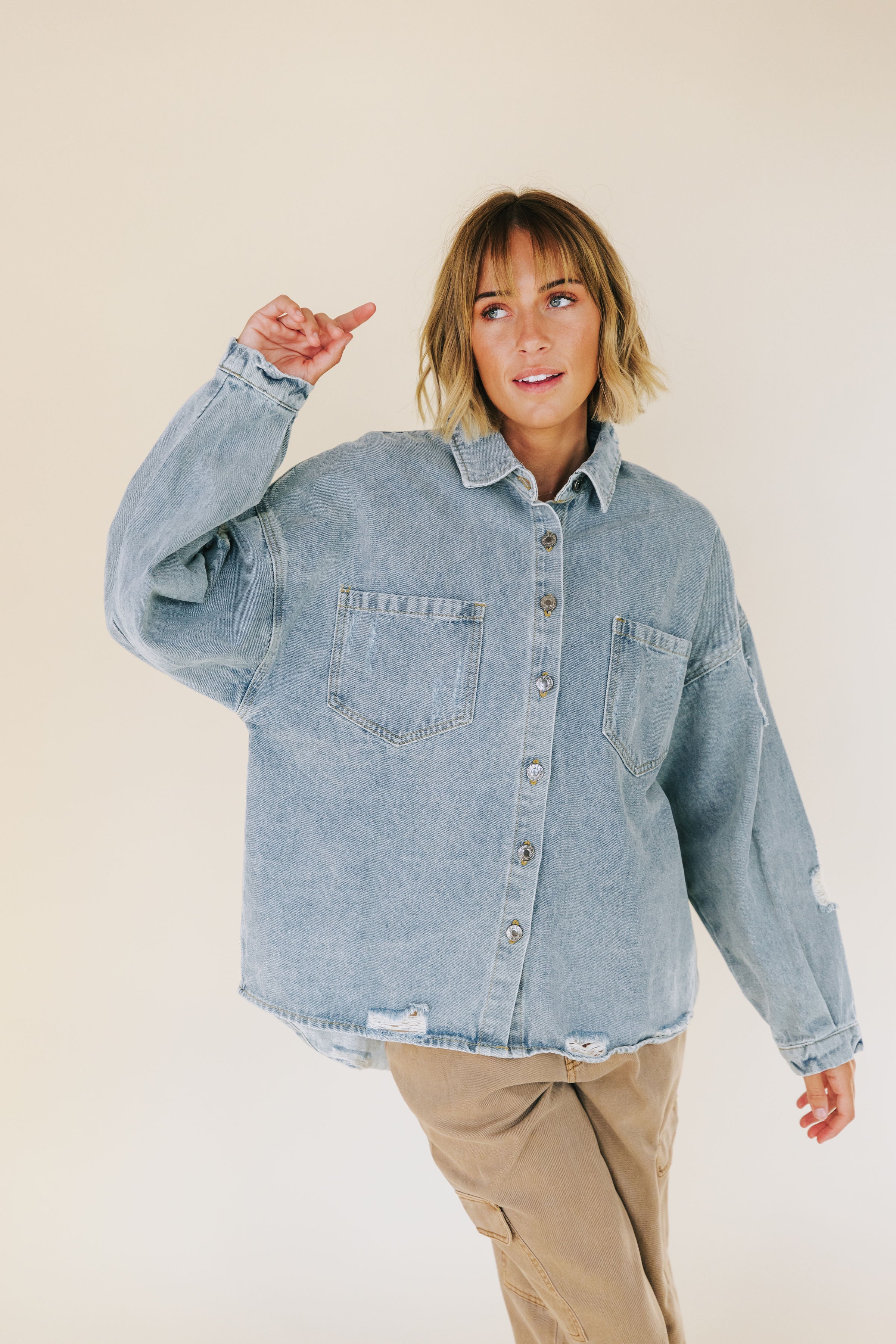 Obsessed With You Denim Top
