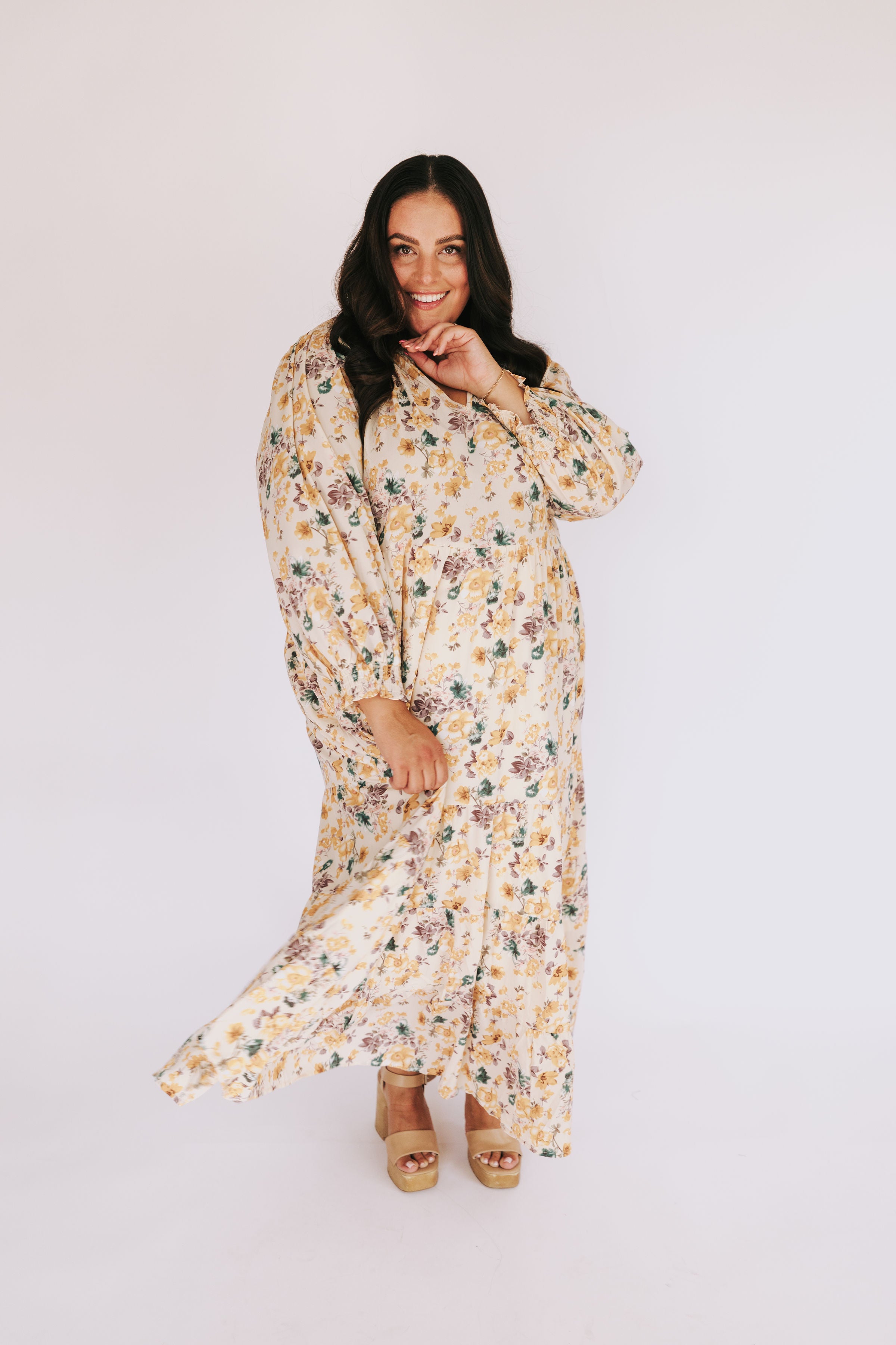 PLUS SIZE - Petals In Bloom Dress