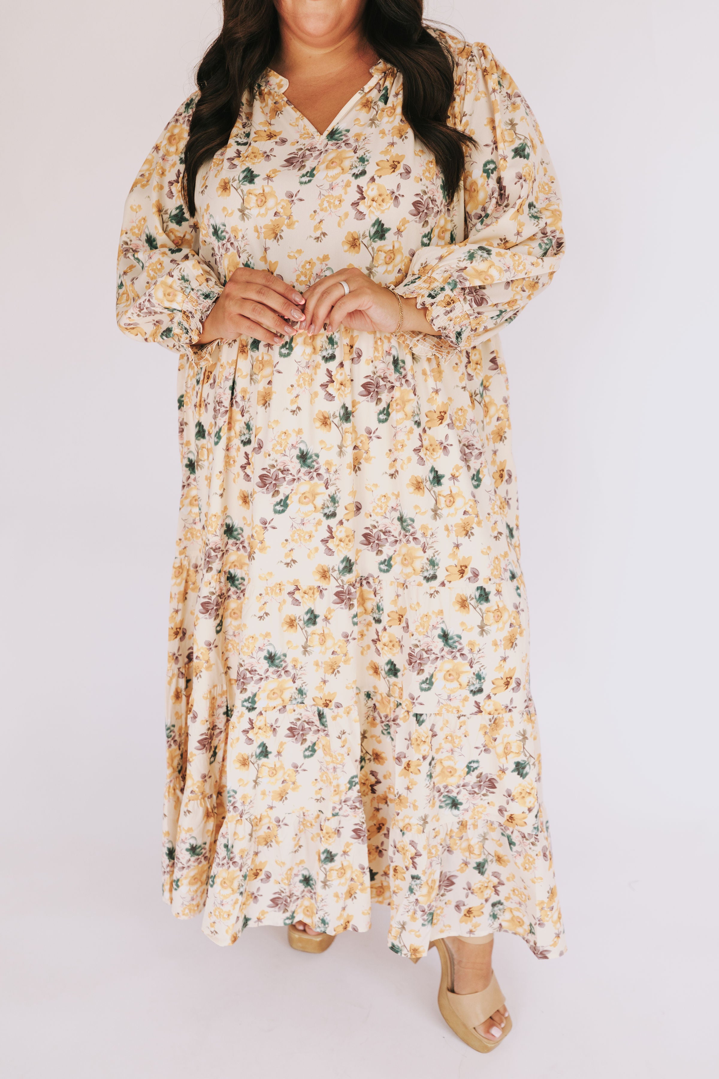 PLUS SIZE - Petals In Bloom Dress
