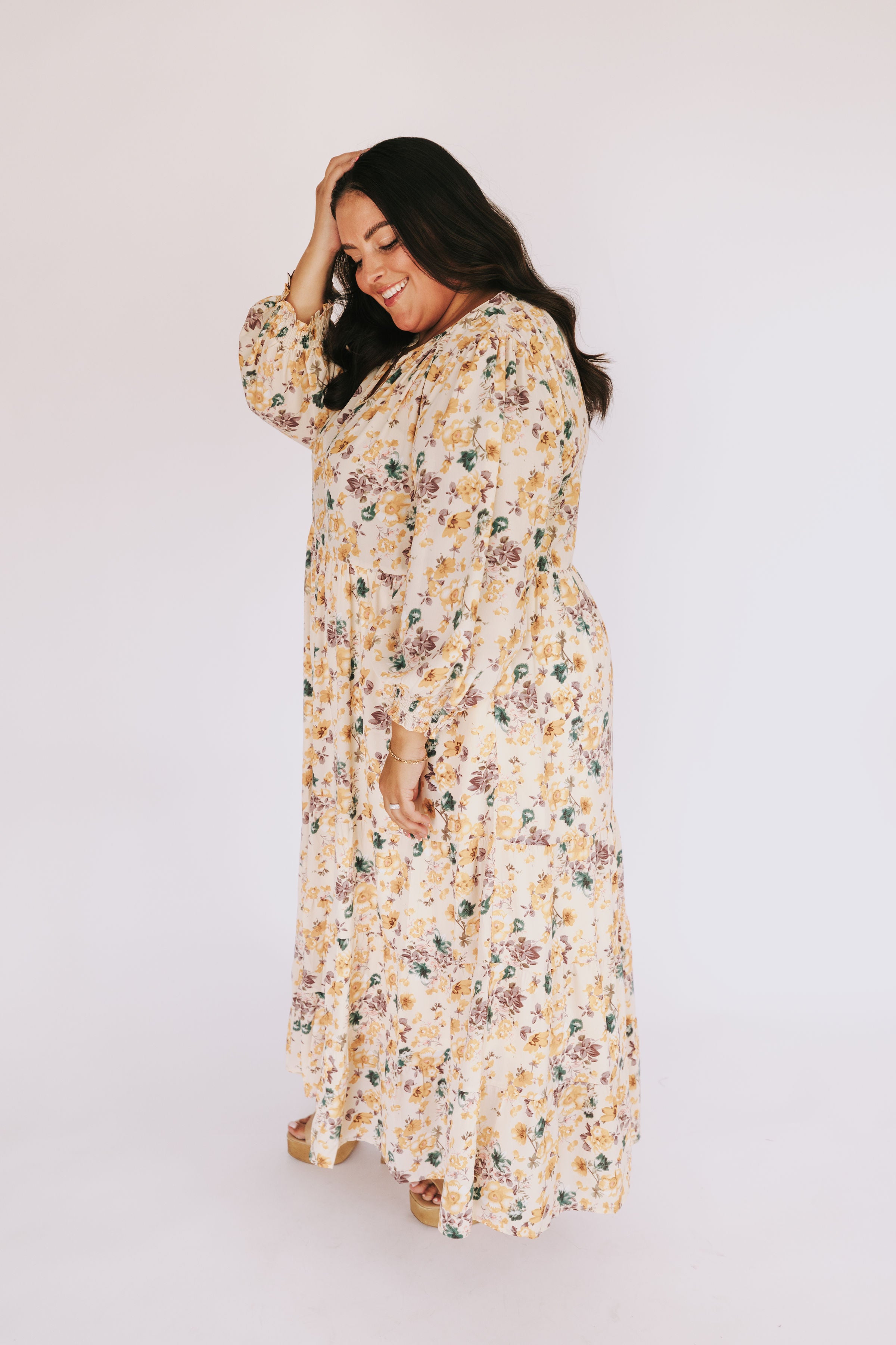 PLUS SIZE - Petals In Bloom Dress