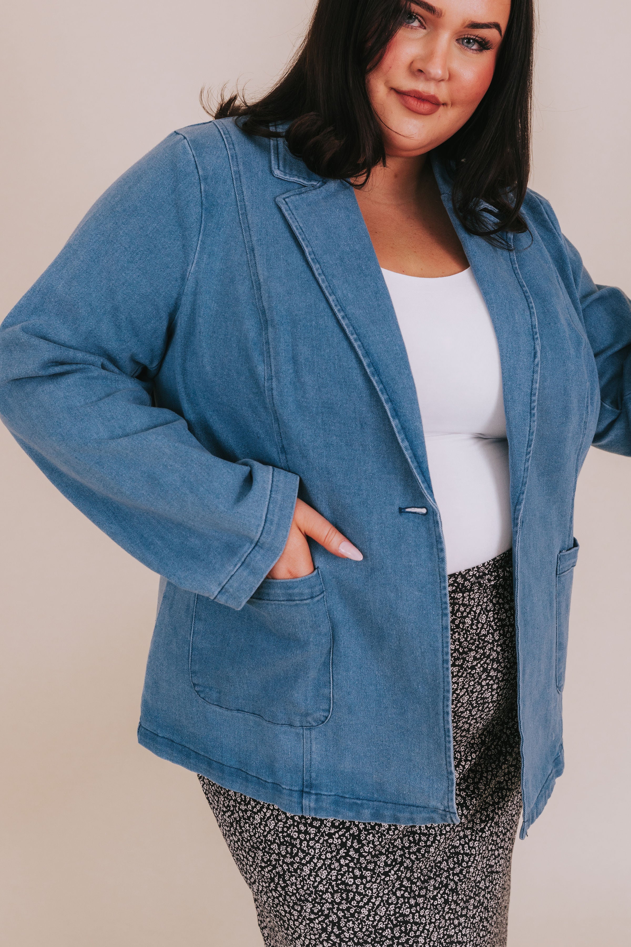 PLUS SIZE - Don't Think About It Jacket