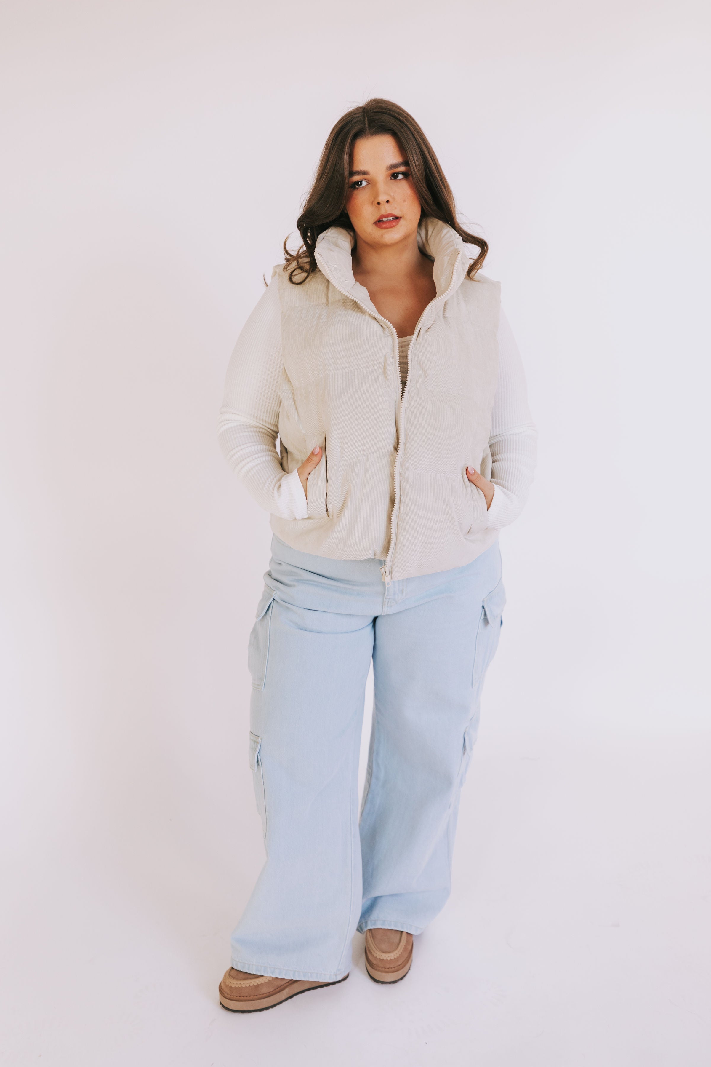 PLUS SIZE - Dream Wildly Puff Vest