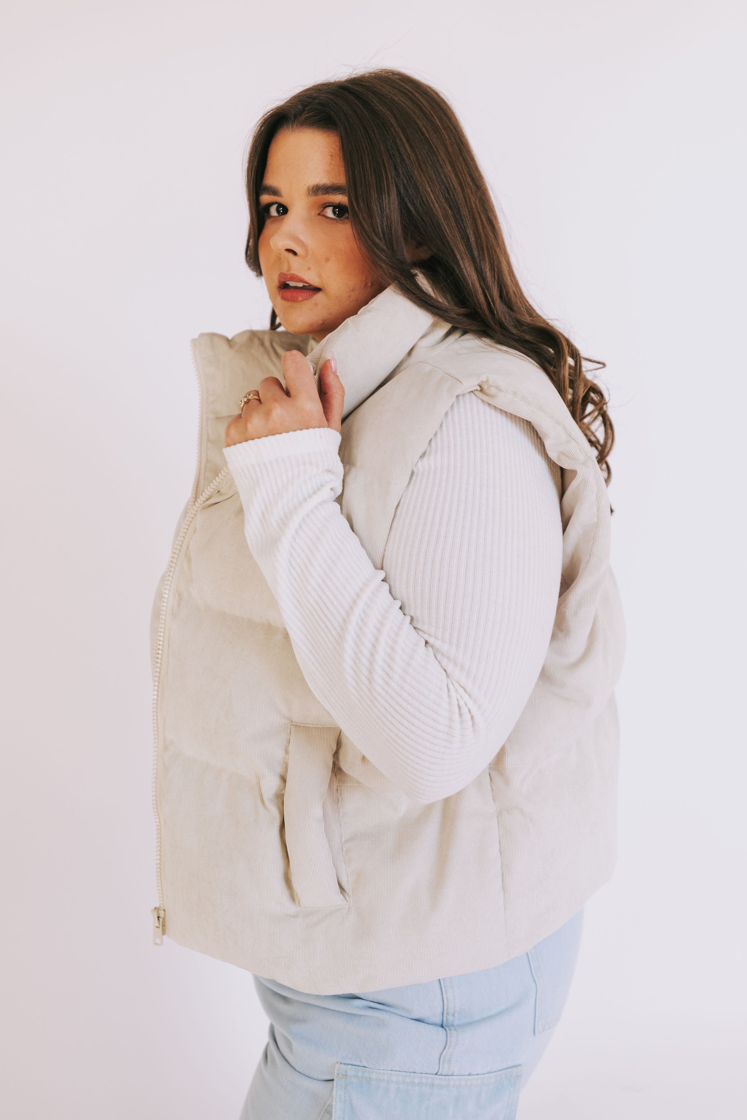 PLUS SIZE - Dream Wildly Puff Vest