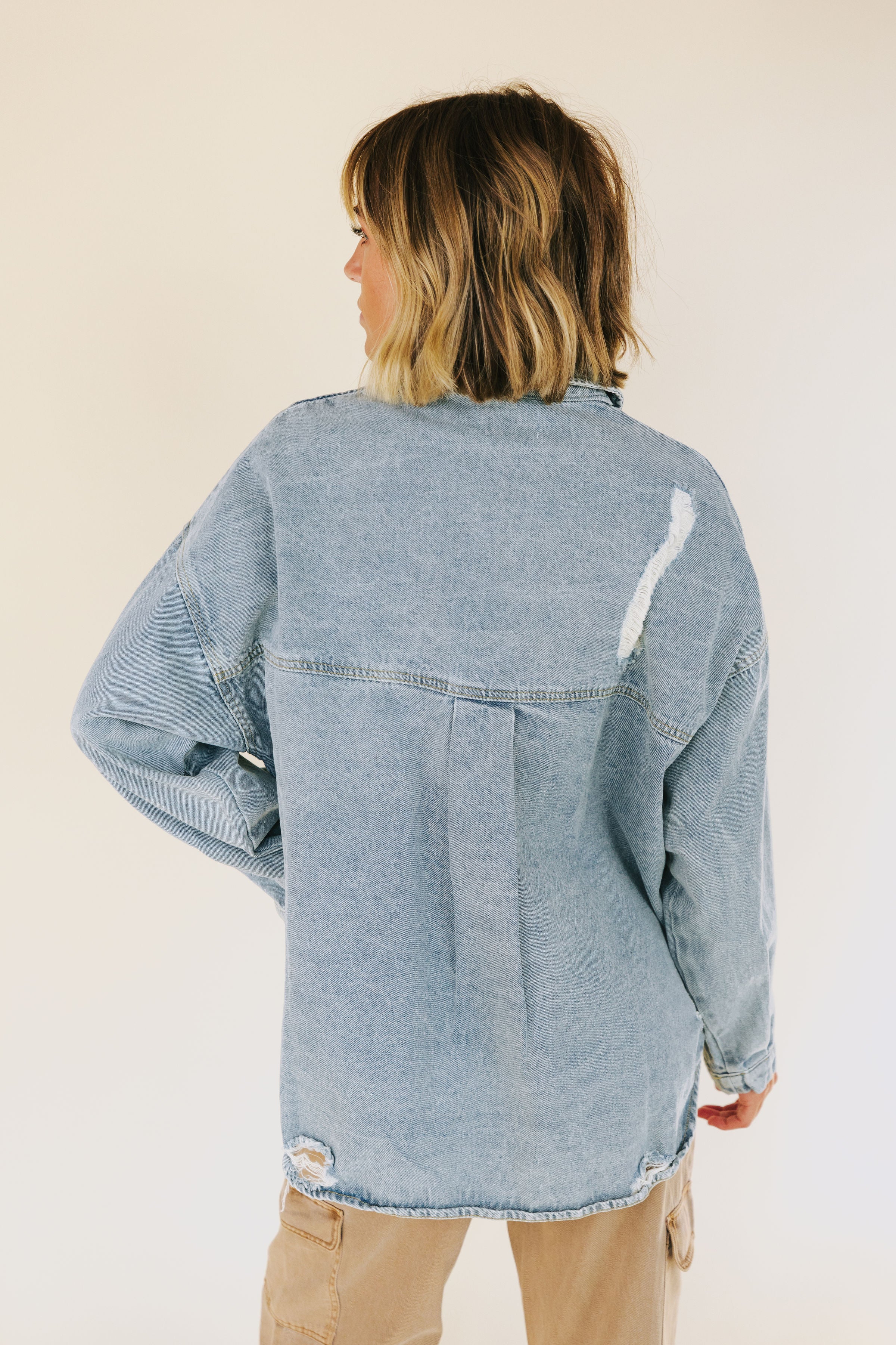 Obsessed With You Denim Top