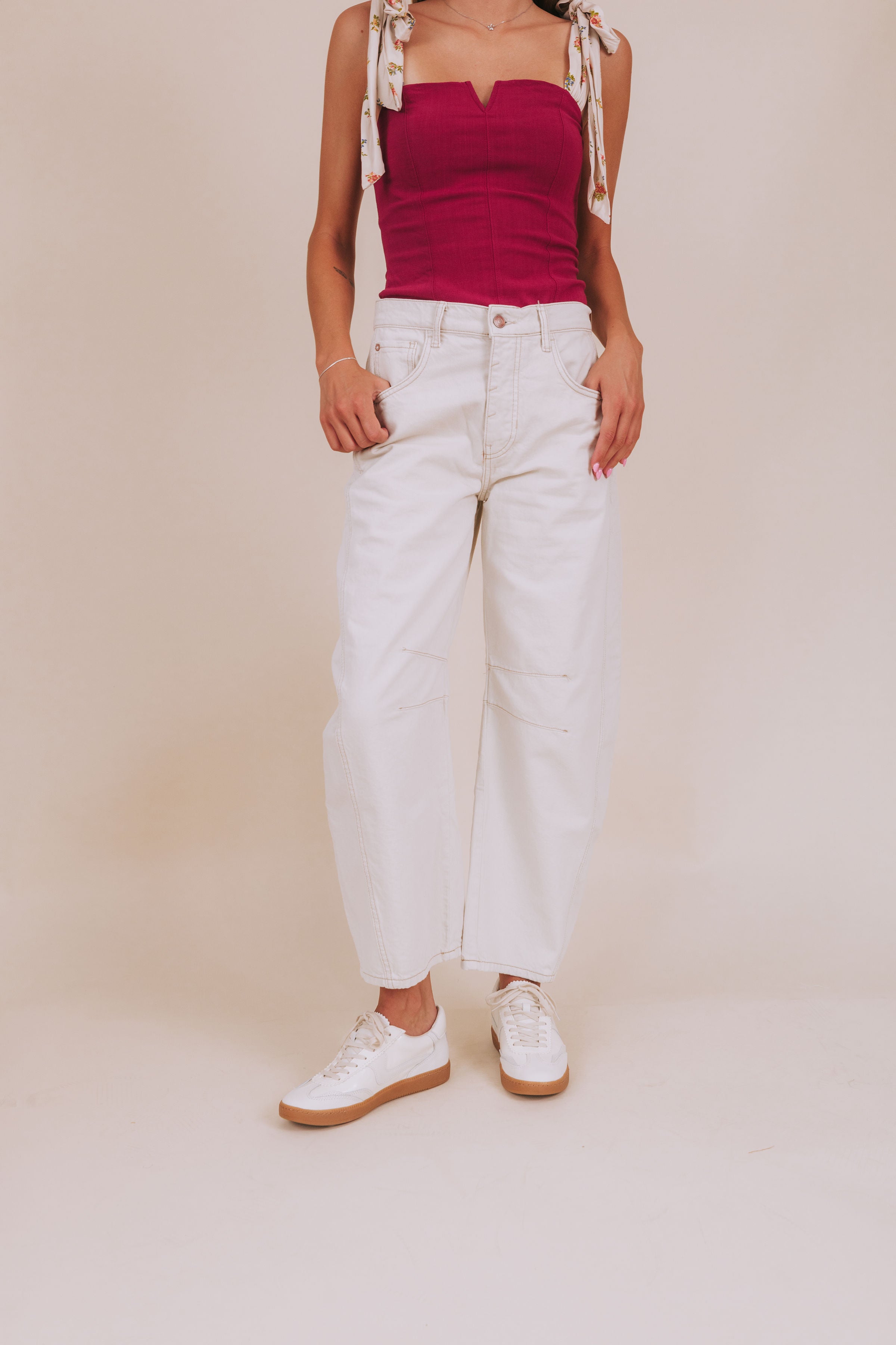 FREE PEOPLE - Good Luck Mid-Rise Barrel Jeans - 6 Colors!