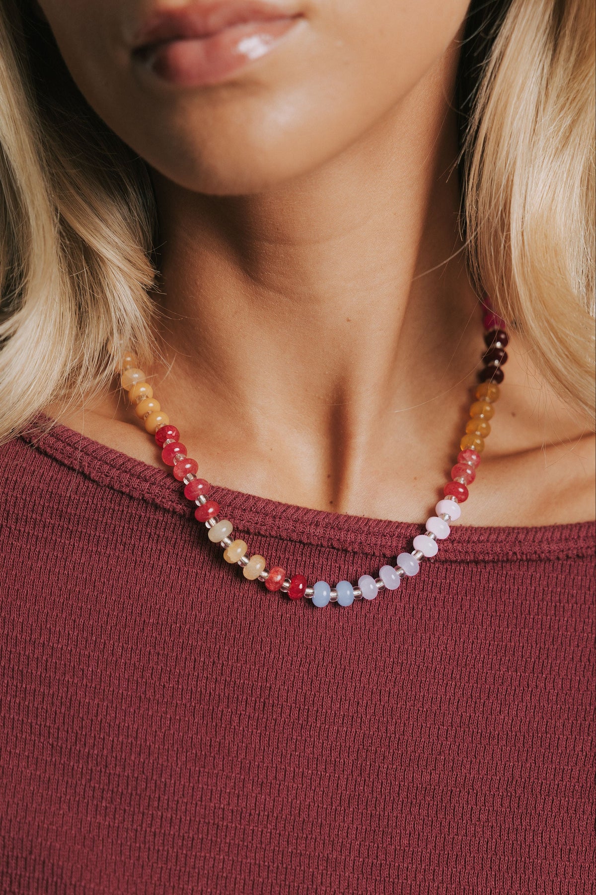 LAUREN KENZIE - Jessica Multicolor Toggle Necklace