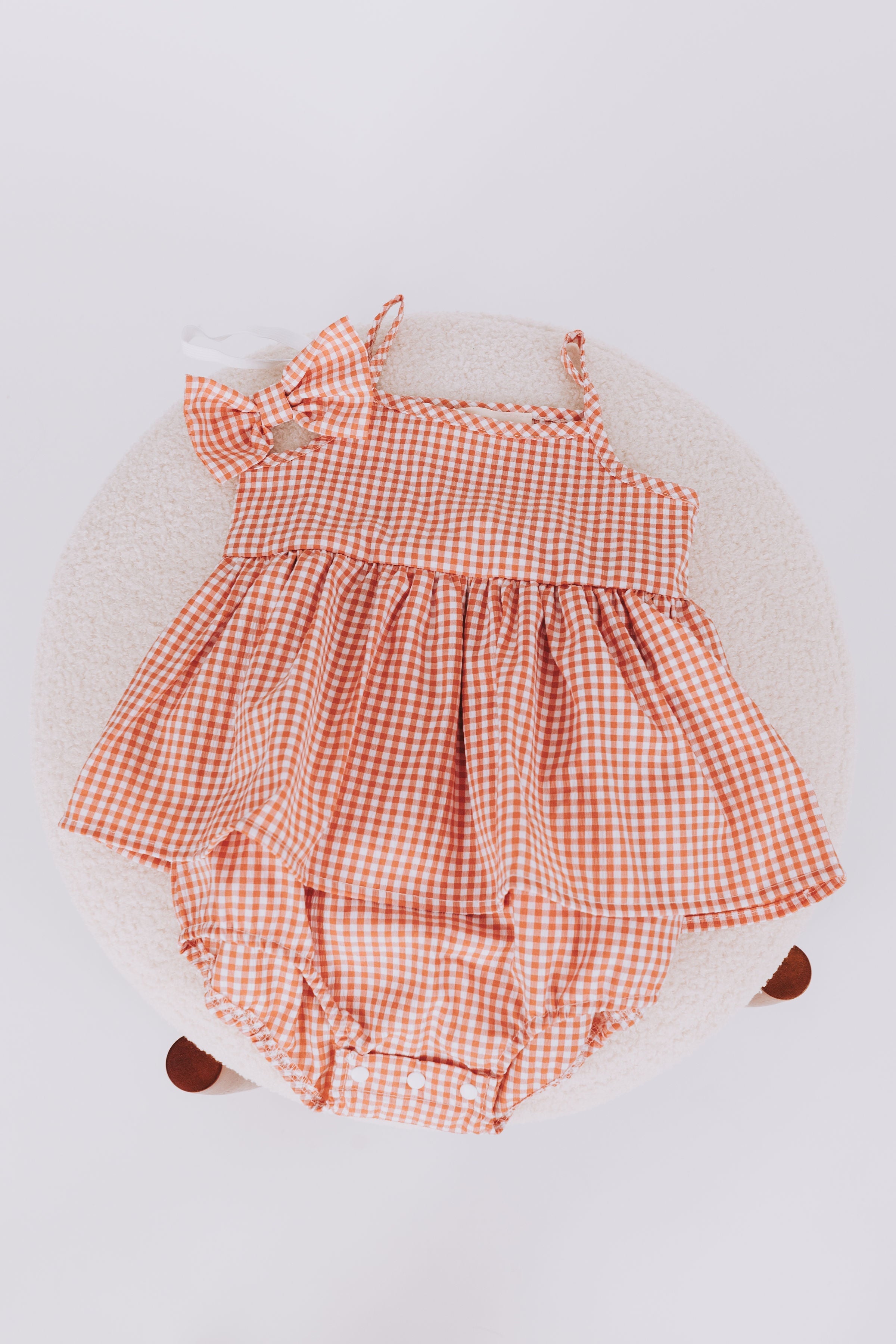 Summer Picnic Baby Onesie + Bow