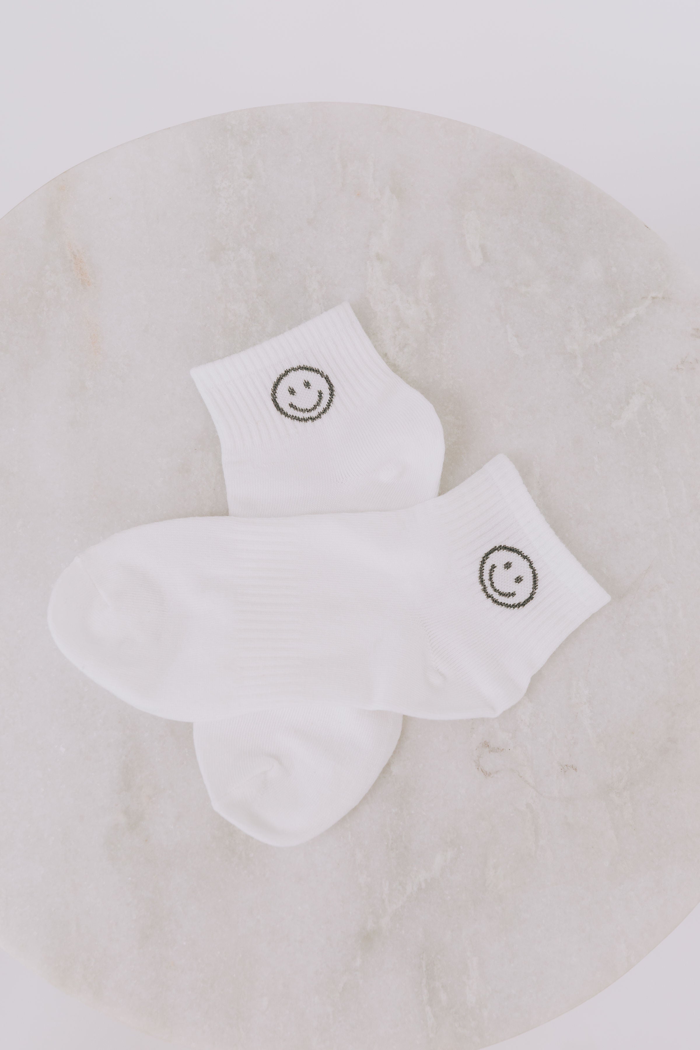 Smiles All Around Socks Grey