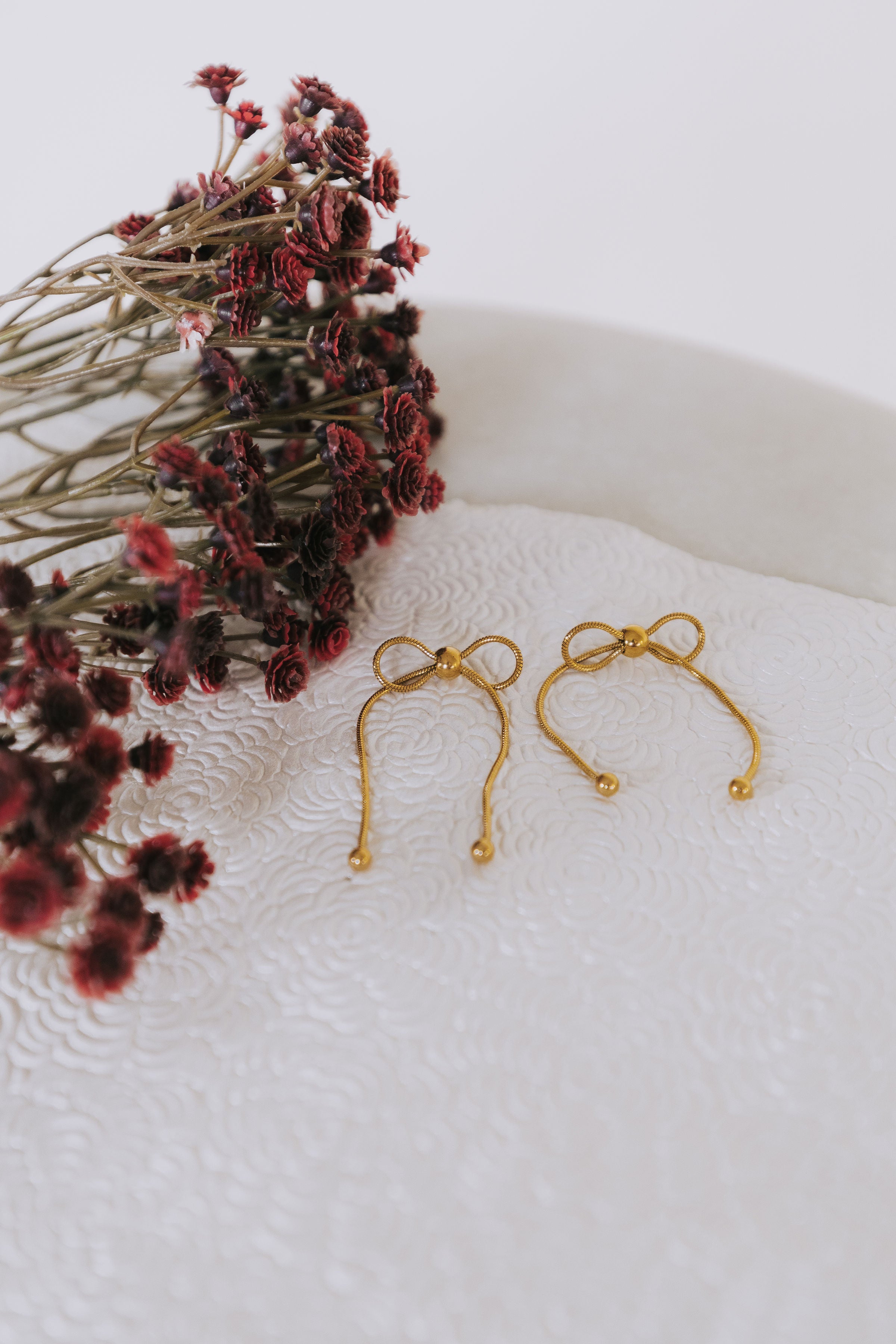 Tied Down Earrings - 18K Gold Plated