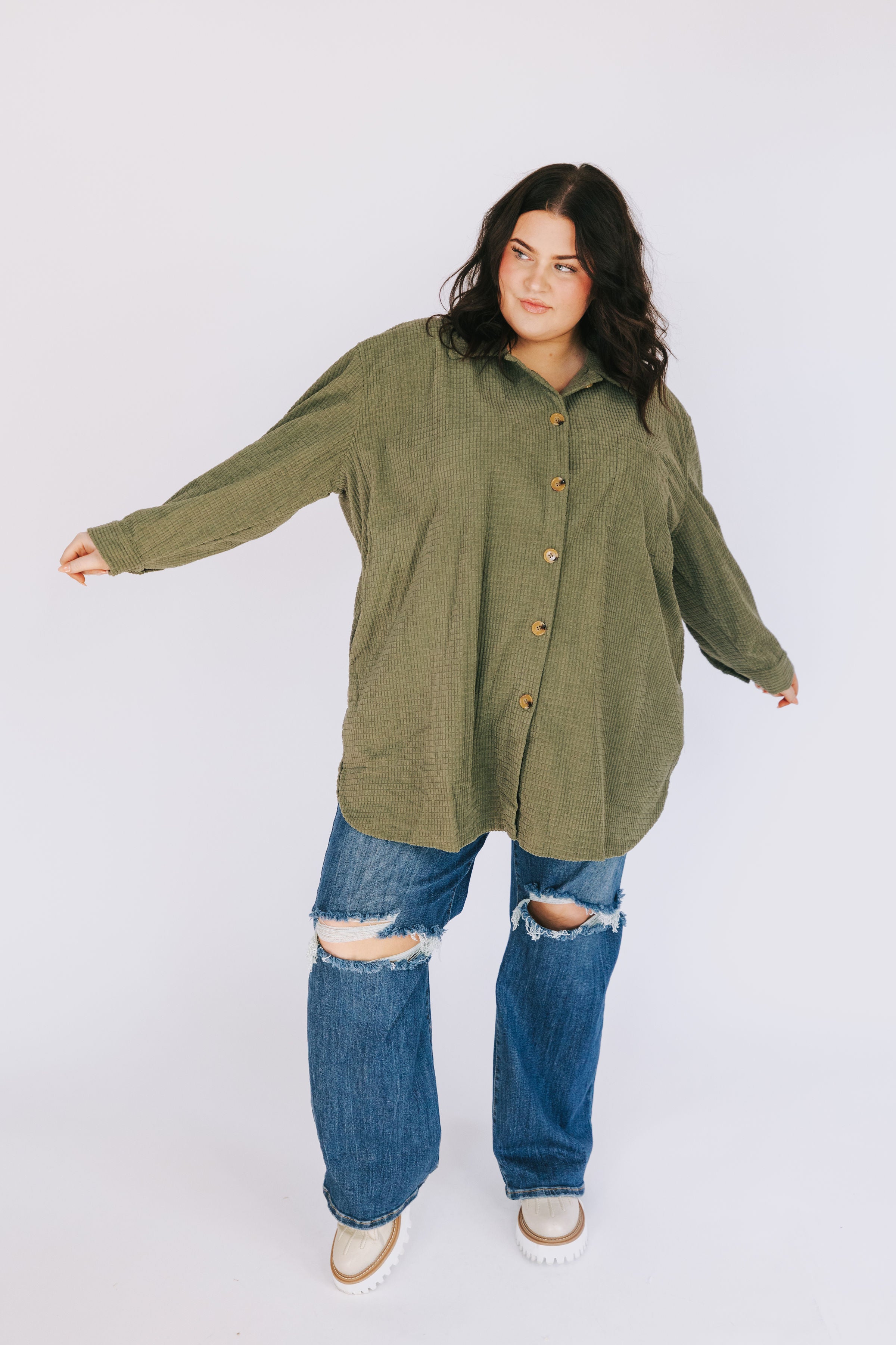PLUS SIZE - Dot On The Map Top