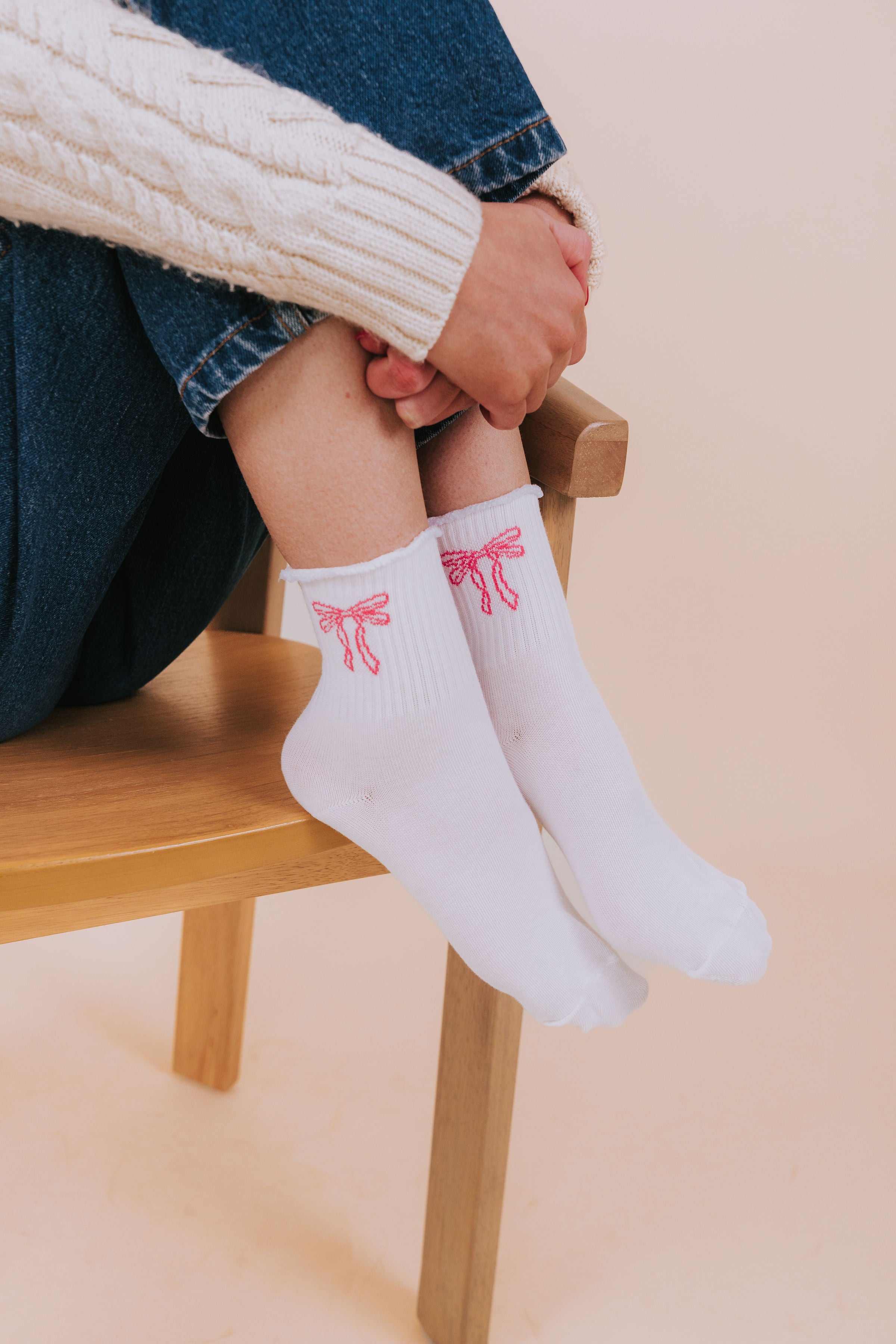 Bow On Top Socks