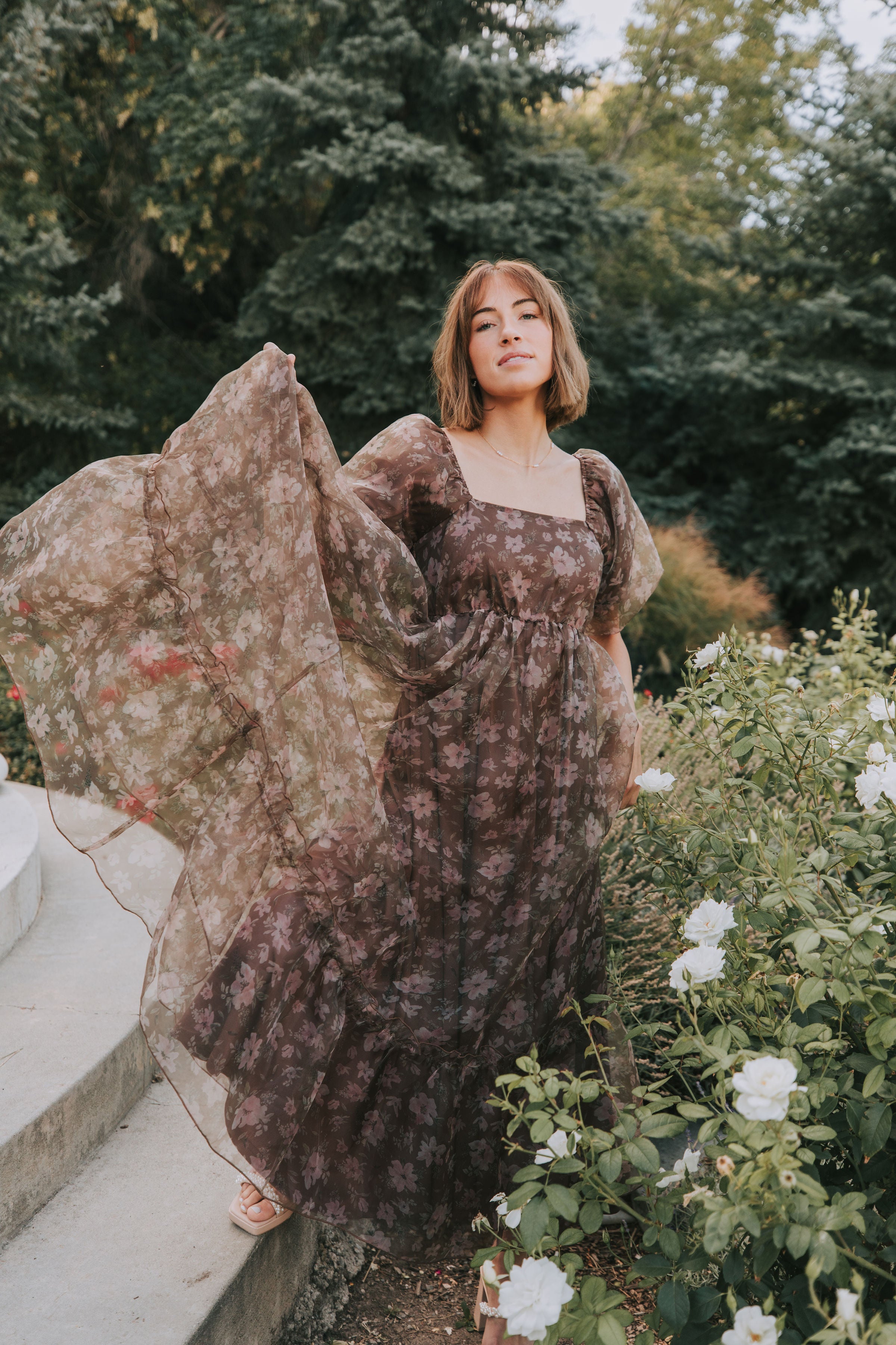 EXCLUSIVE - Mocha Meadow Dress