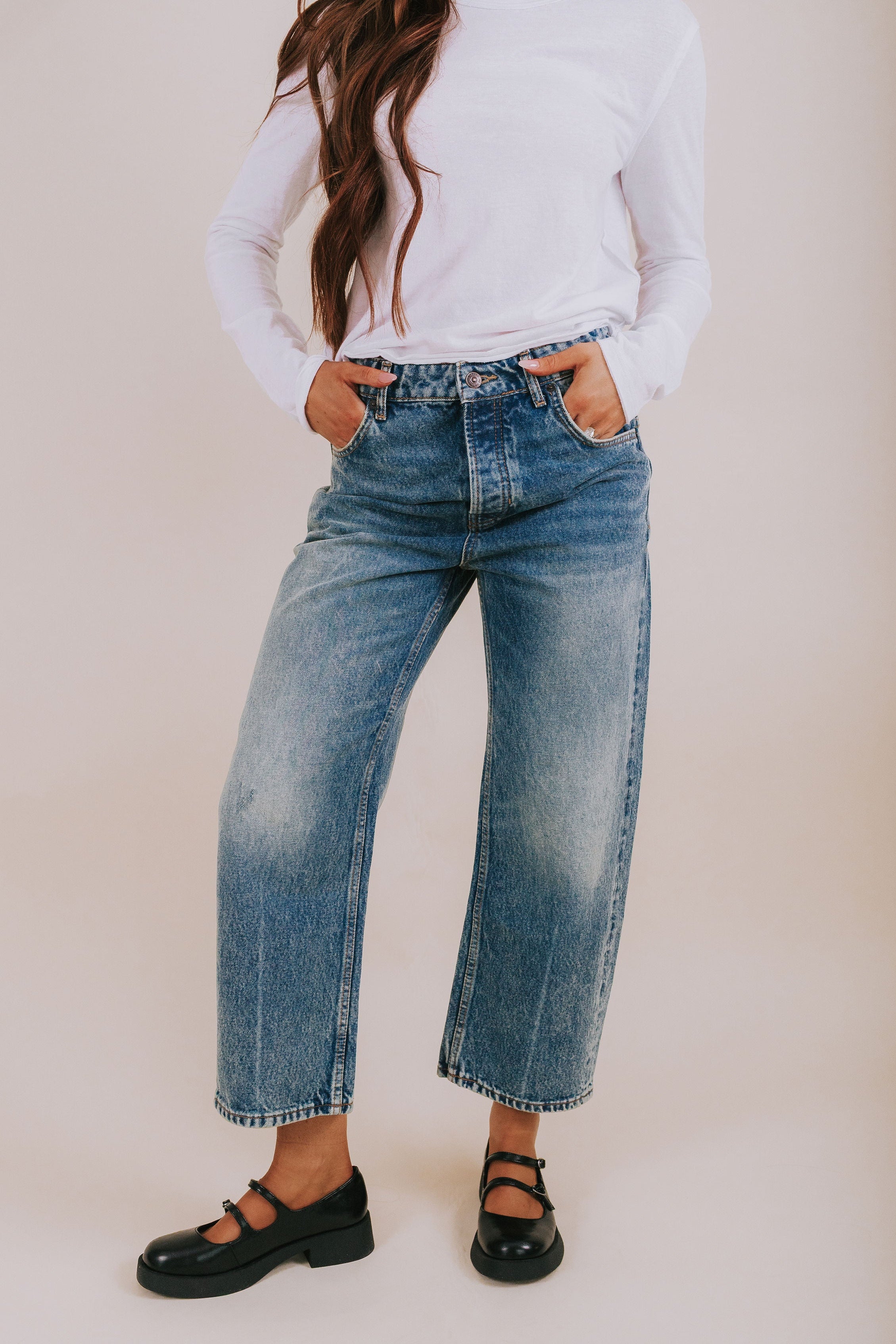 FREE PEOPLE - Deep Trance Dropped Boyfriend Jeans - 3 Colors!