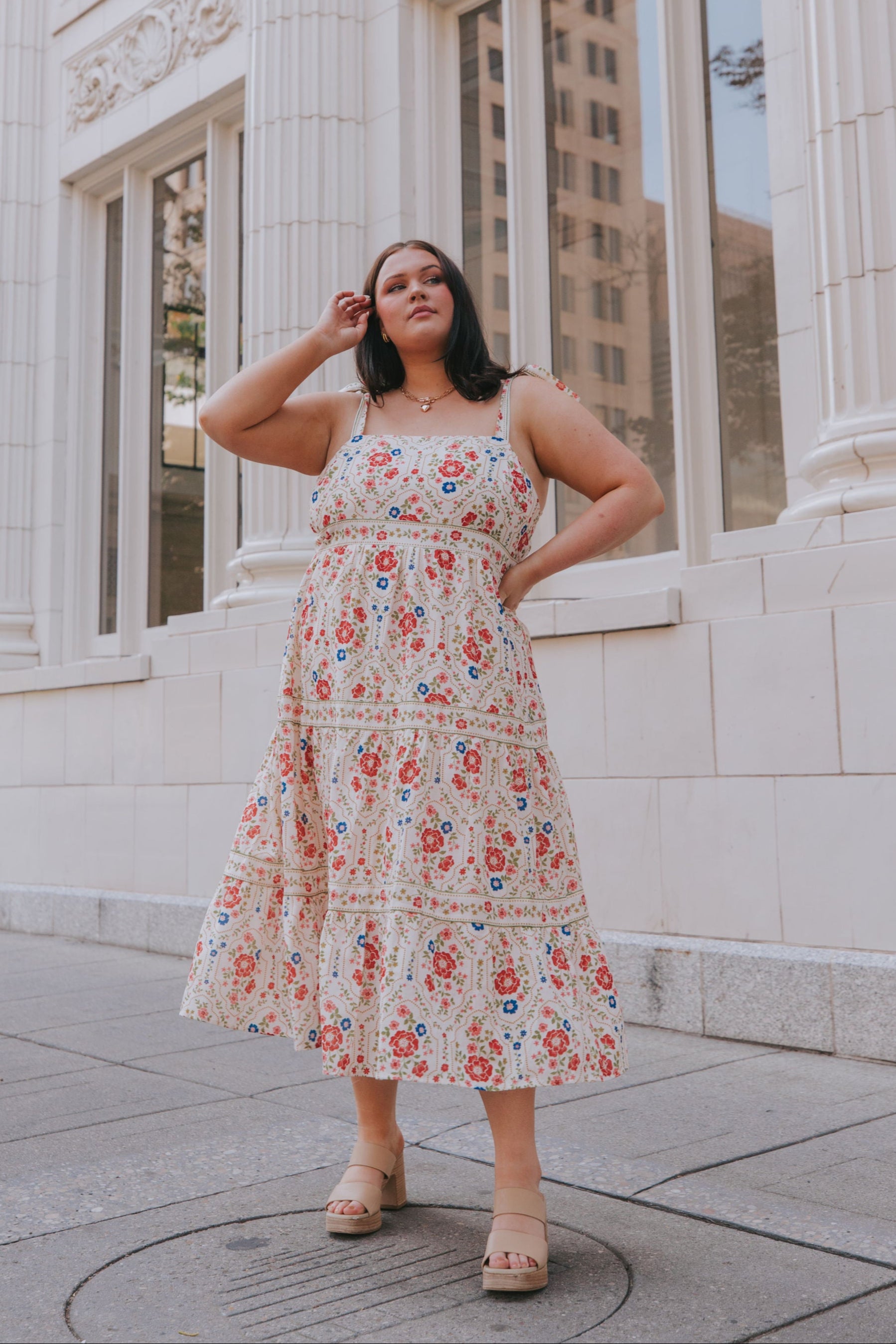 PLUS SIZE - Stroll Til Dusk Dress