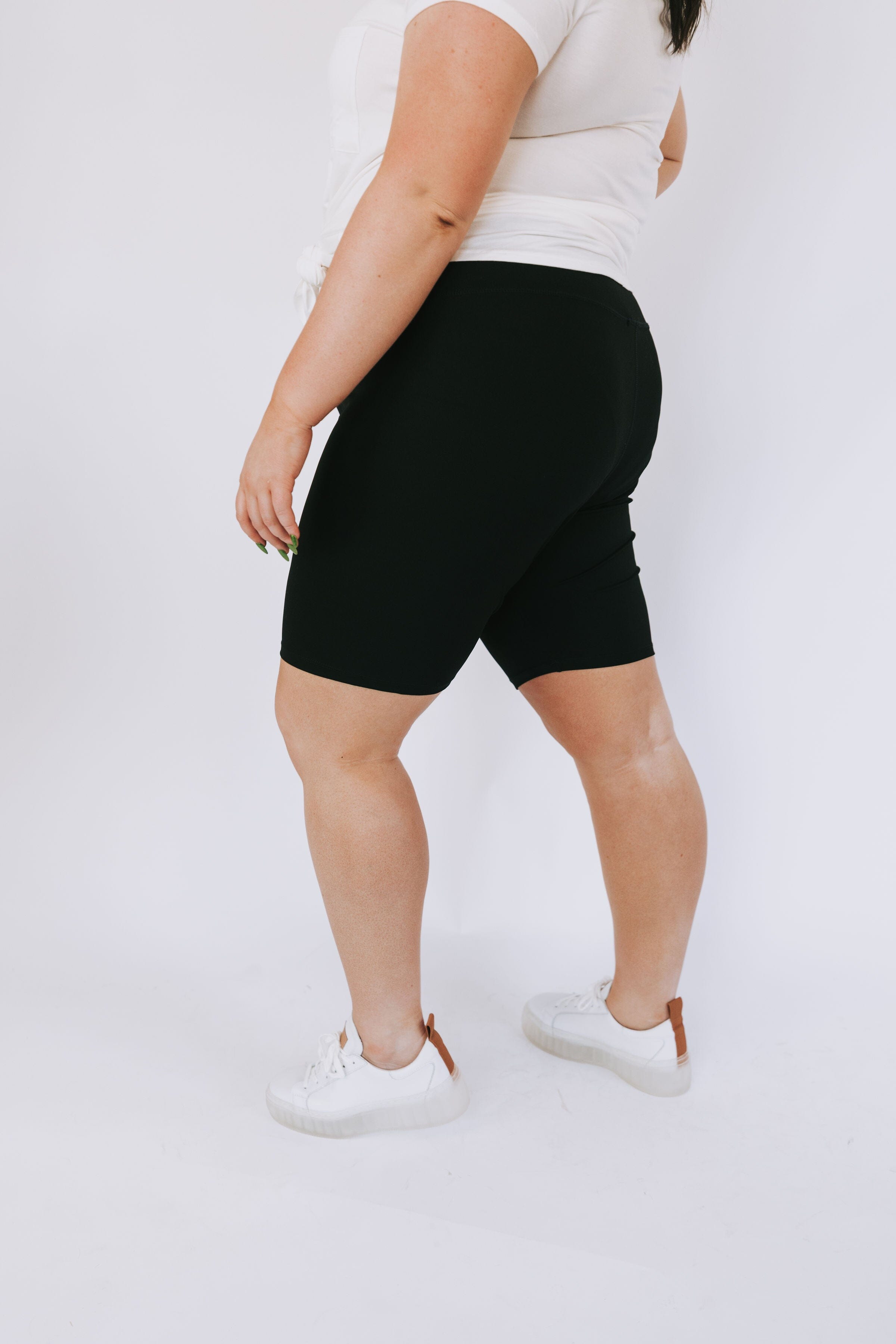 PLUS SIZE - No Sleep Biker Shorts