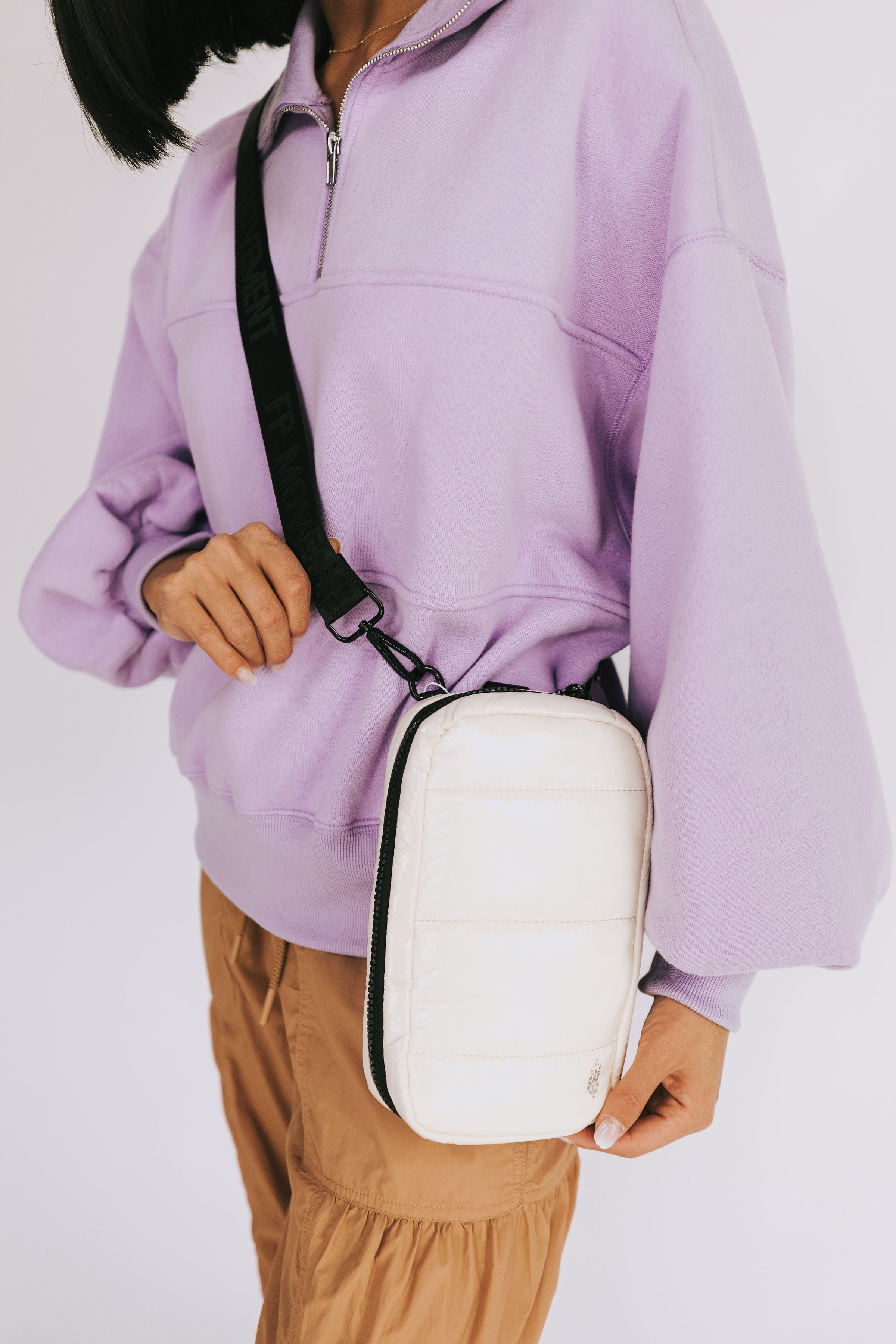 FREE PEOPLE - High Peak Convertible Pouch by Free People in Champagne Toast