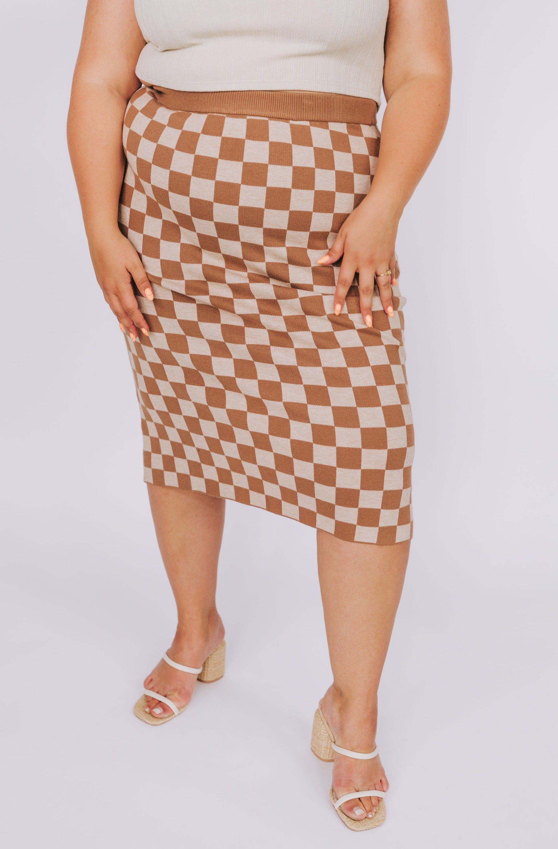 PLUS SIZE - Make Up Your Mind Skirt