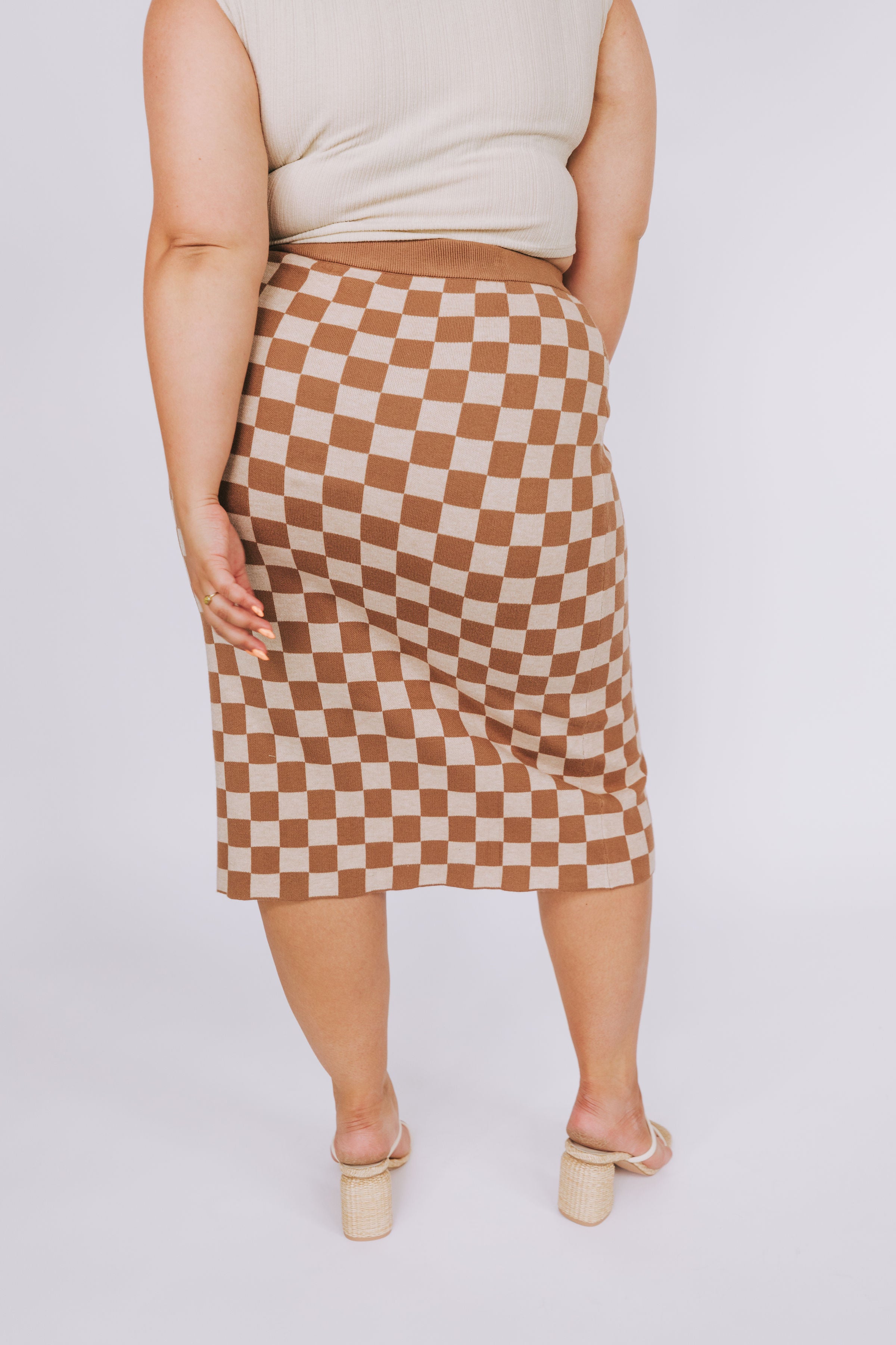 PLUS SIZE - Make Up Your Mind Skirt