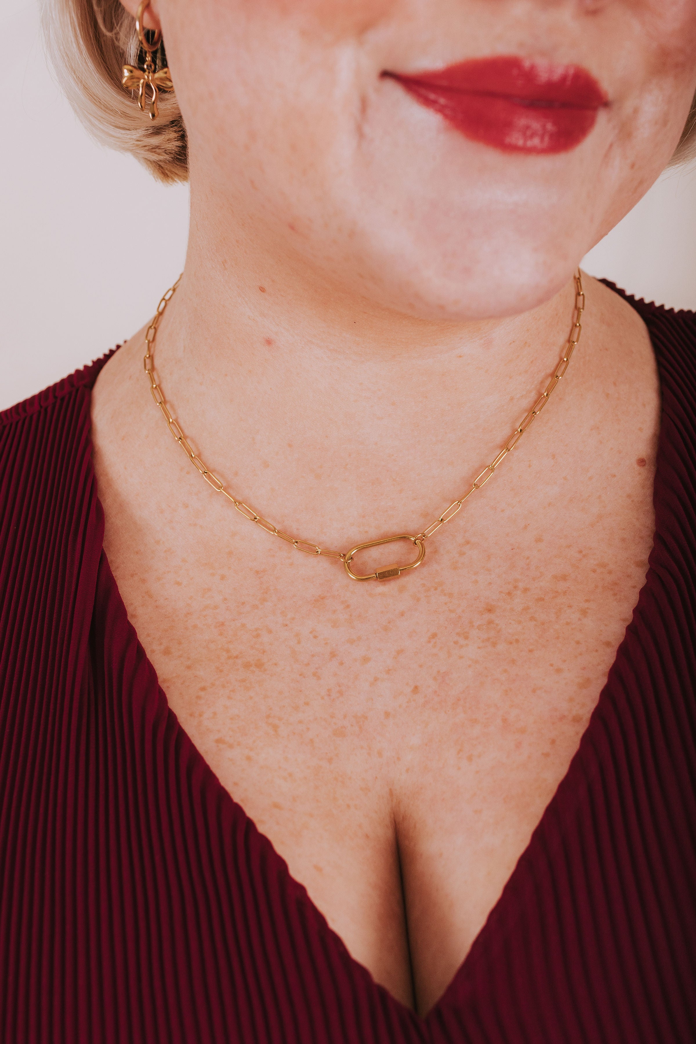 Linked To You Necklace - 14K Gold Plated