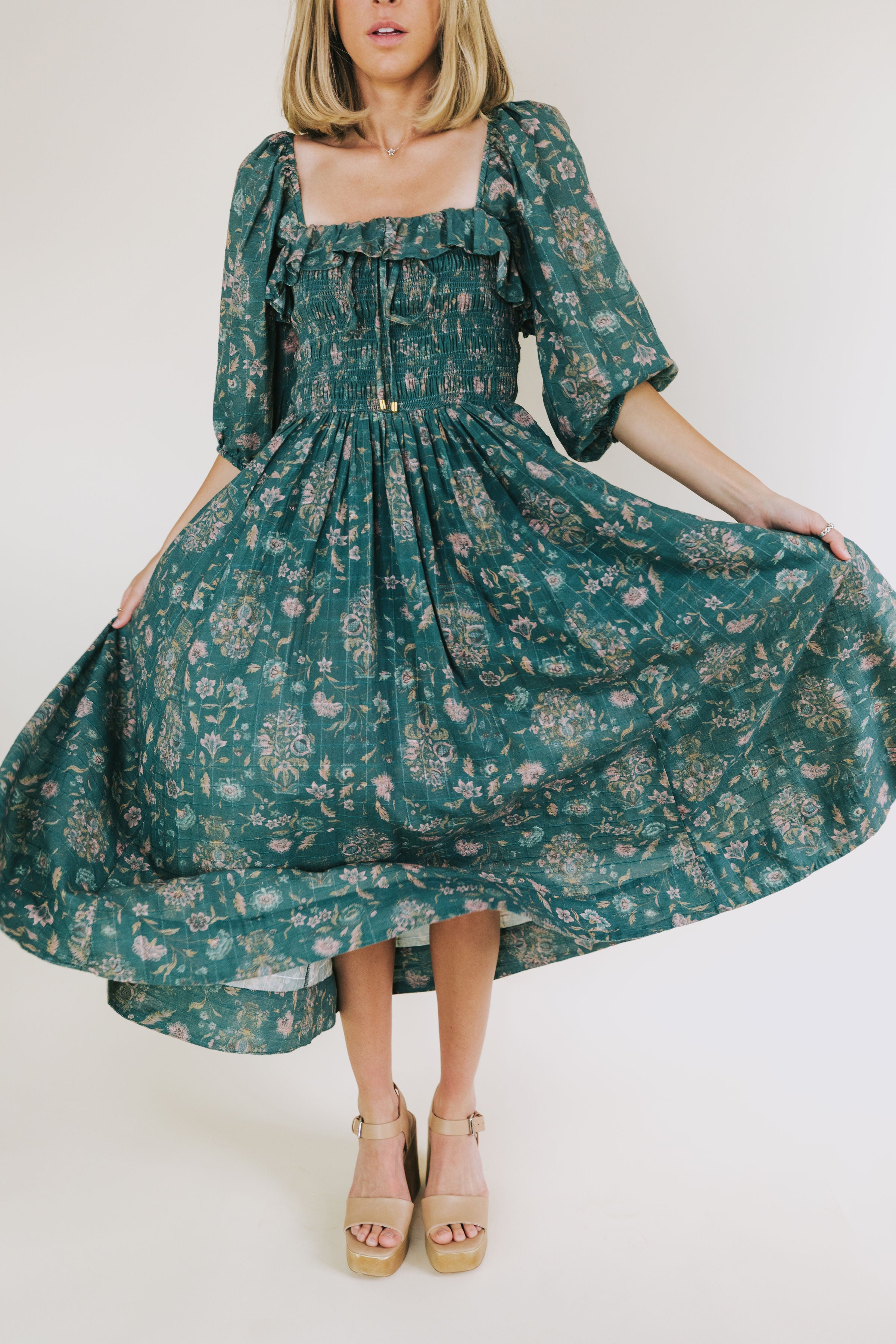 FREE PEOPLE - Oasis Printed Midi
